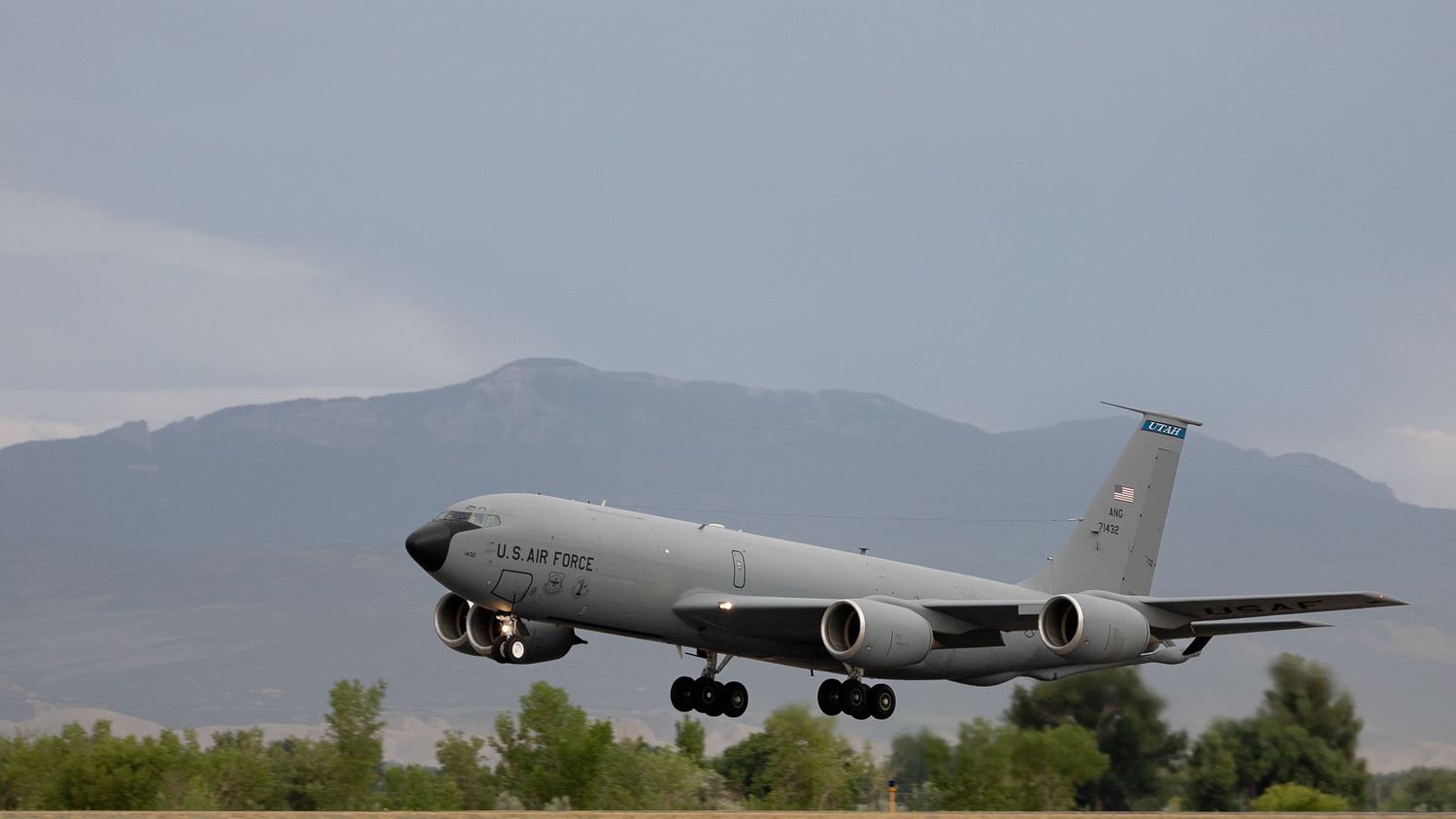 A KC-135 Stratotanker at Montrose Regional Airport, Colorado.