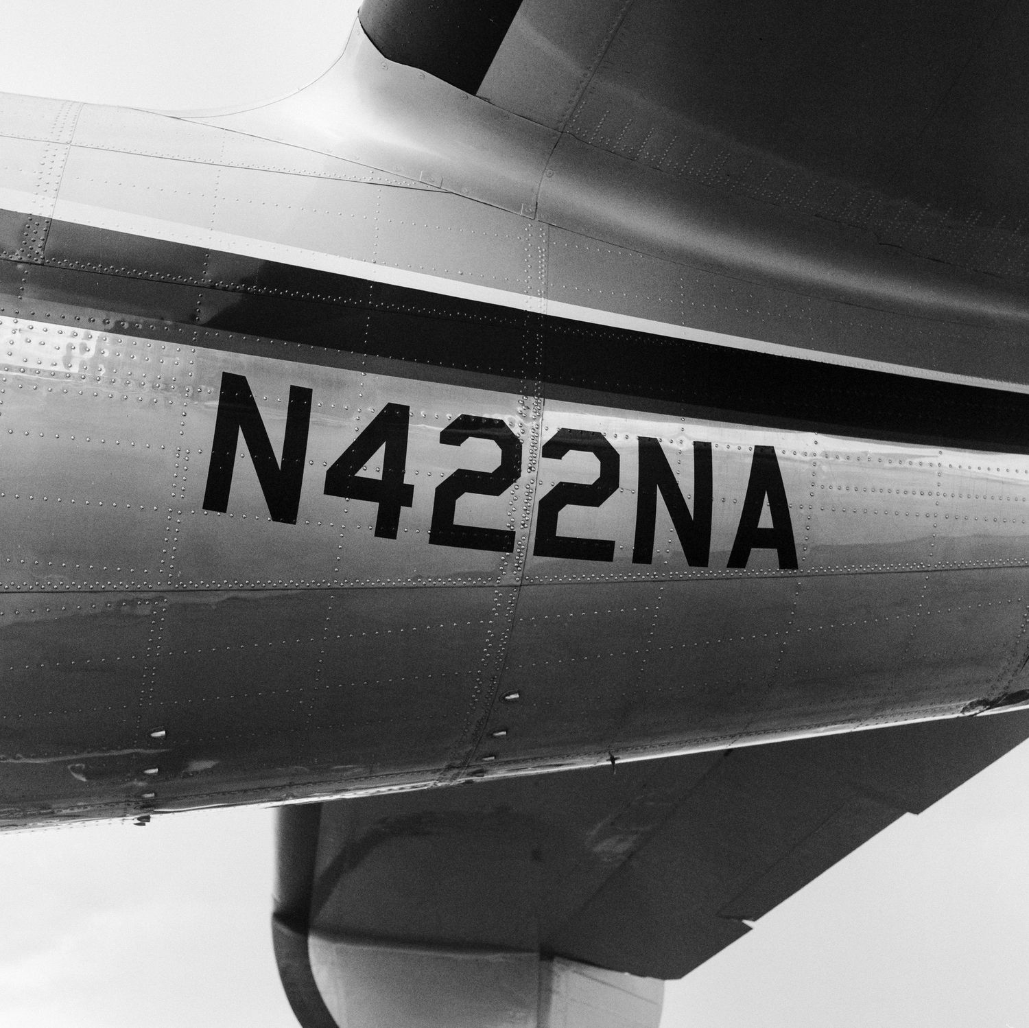 A Medium Format film photo of the C-121 Constellation 