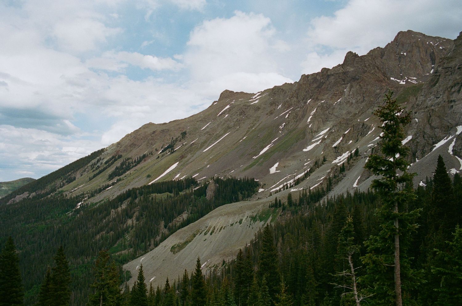 A 35mm film photo from Blue Lakes, near Ouray, Colorado.