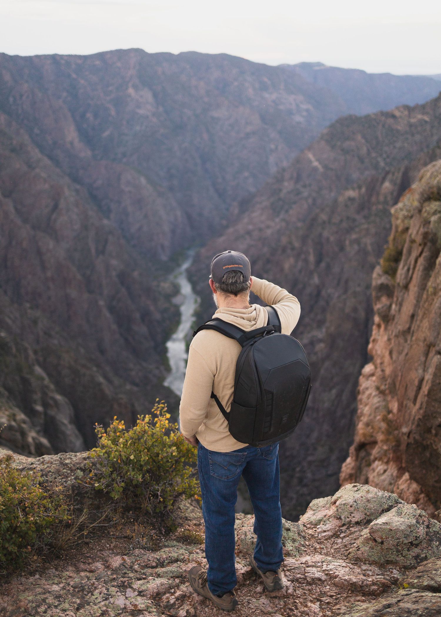 Branding photo of Samuel Groth at the Black Canyon National Park, Colorado.