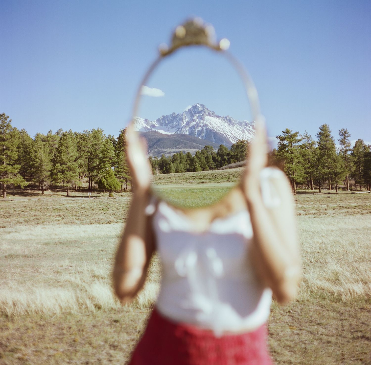 Photo from a modeling photoshoot near Ridgway, Colorado.