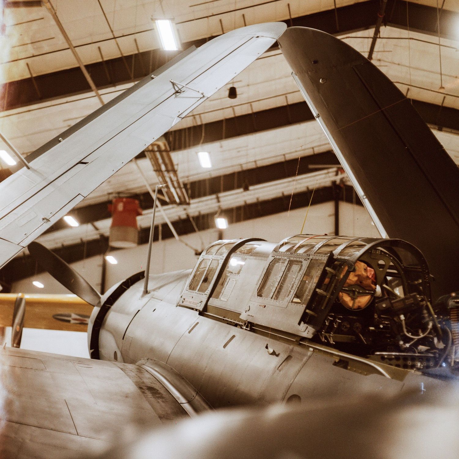 A Medium Format film photo of the WWII aviation museum in Colorado Springs, Colorado.