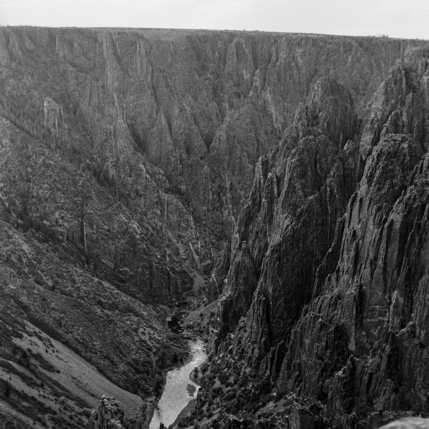 Medium Format film photo of the Black Canyon of the Gunnison National Park, Colorado.