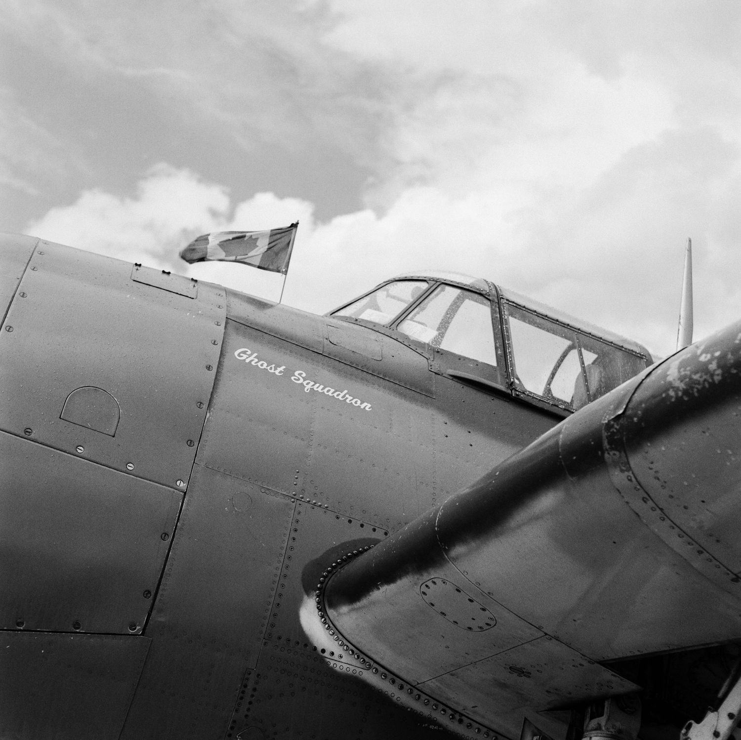 A Medium Format film photo of a TBM Avenger at Montrose, Colorado's Tribute to Aviation event in 2025.