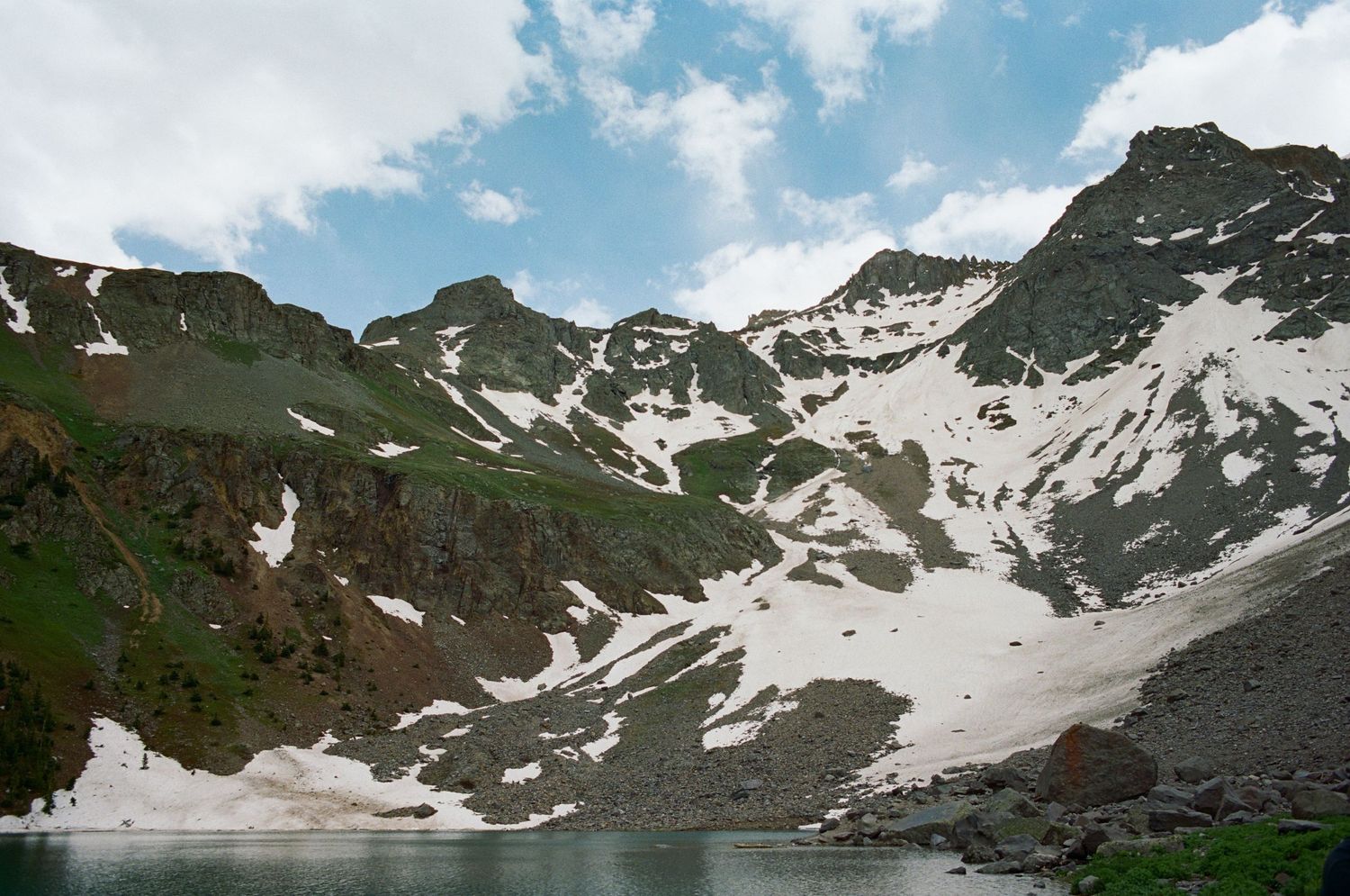 A 35mm film photo from Blue Lakes, near Ouray, Colorado.