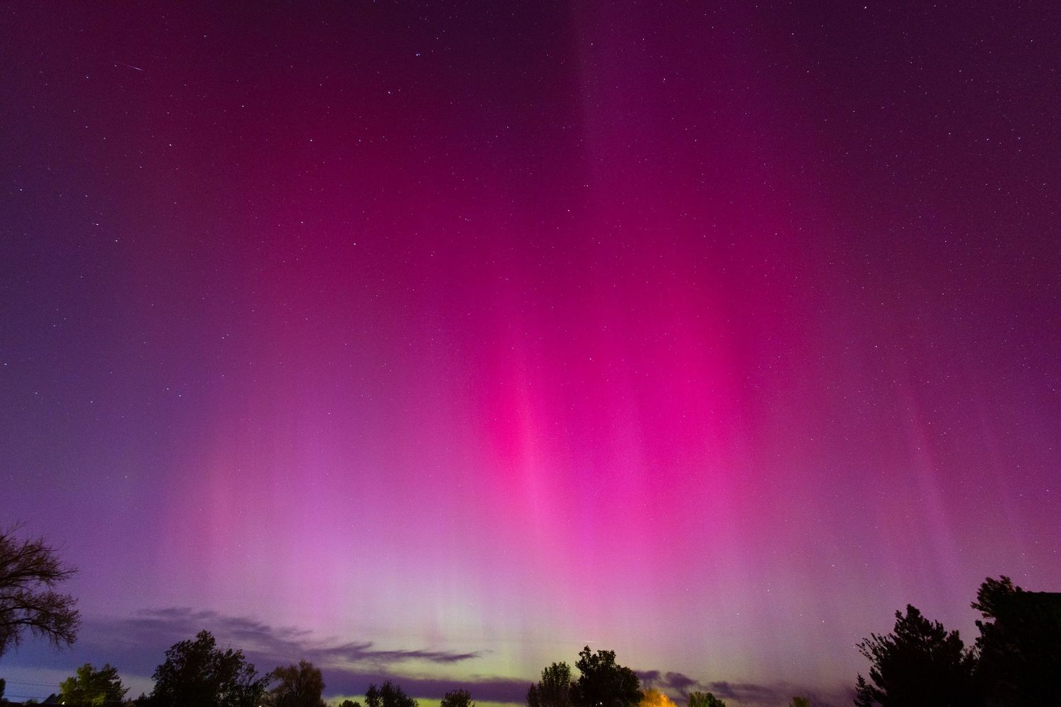 The Aurora Borealis seen from Western Colorado.
