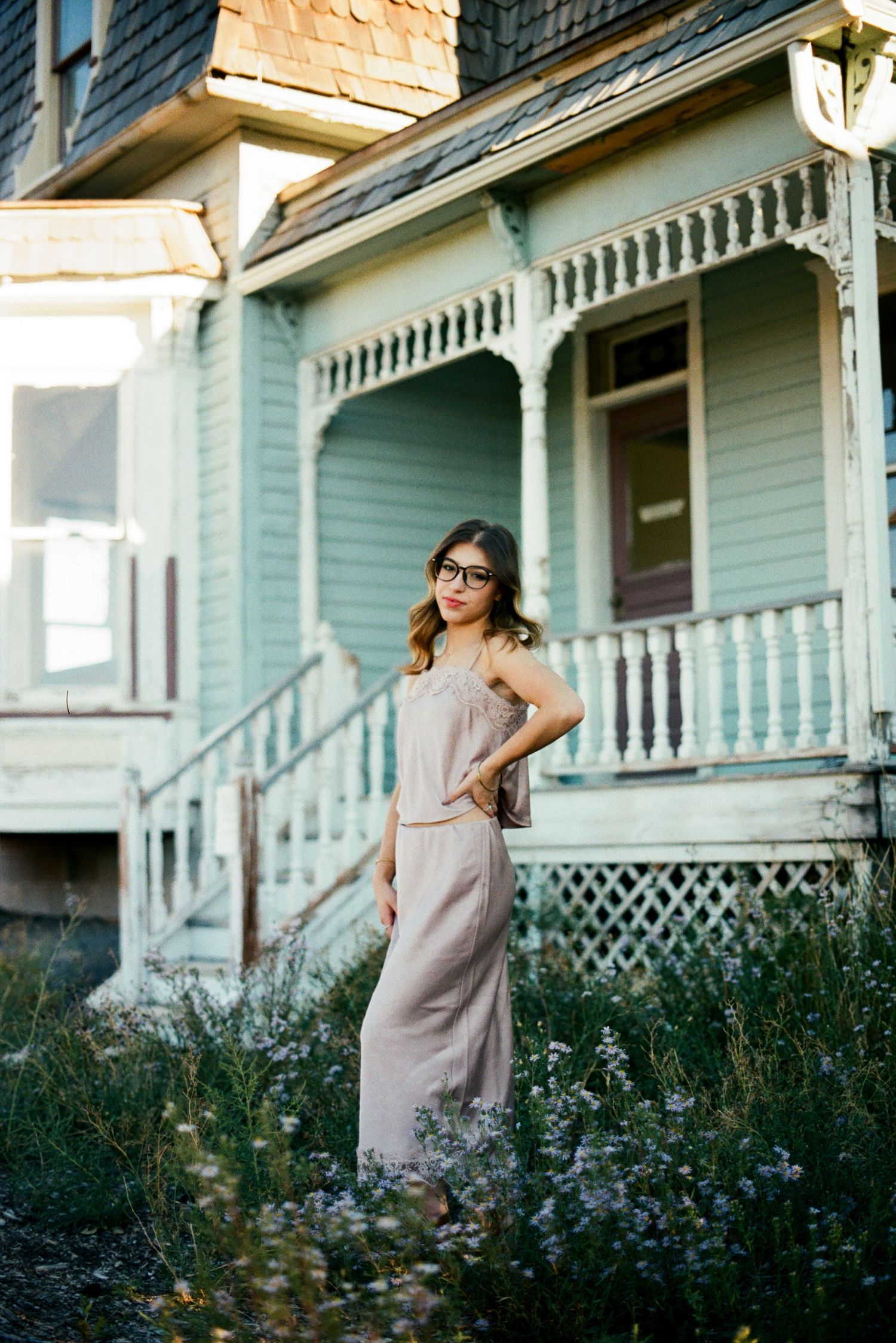A 35mm Film photo from a modeling photoshoot in Montrose, Colorado.