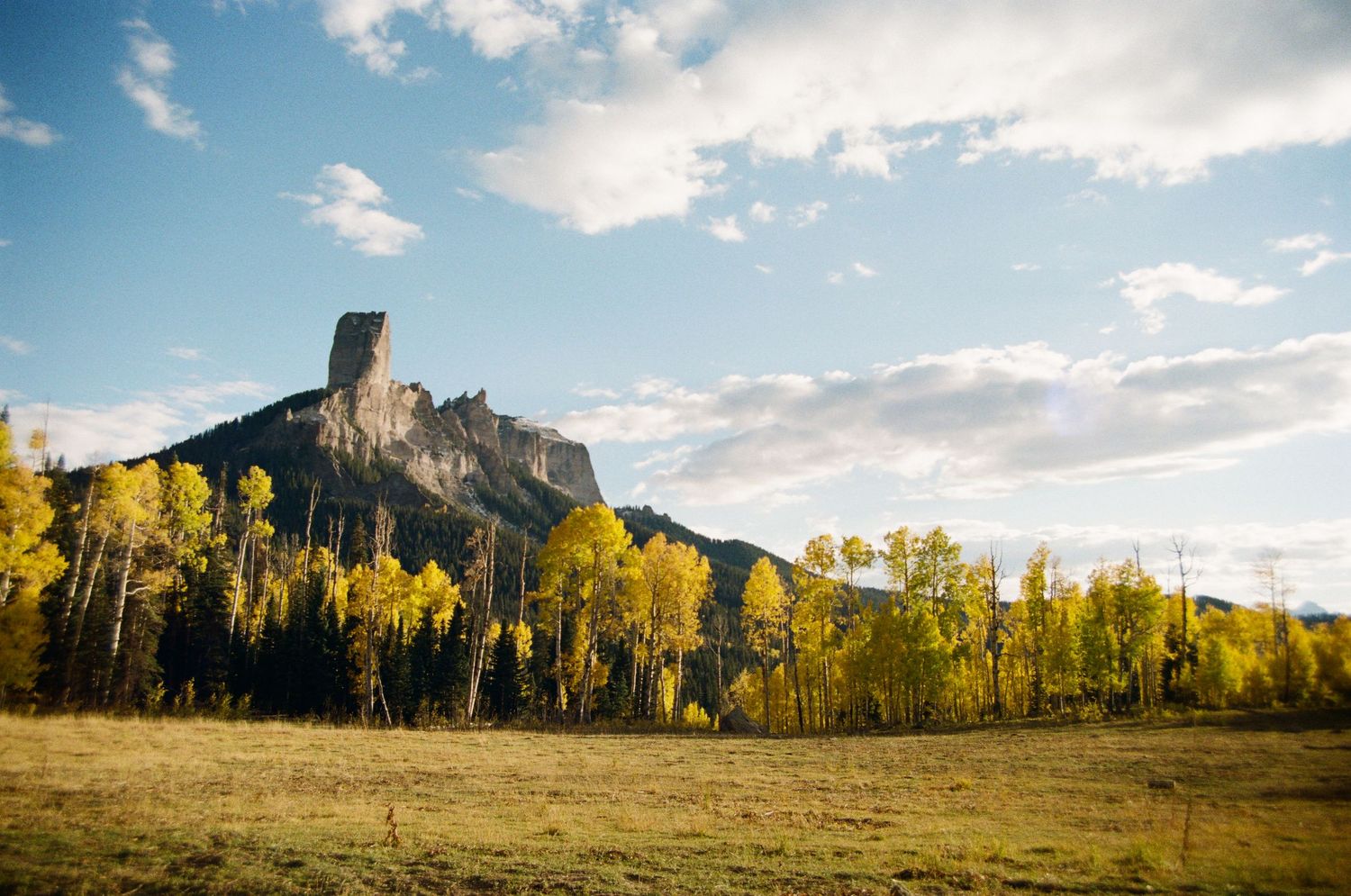 A 35mm landscape photo taken in the Cimarron Range, near Ridgway, Colorado.