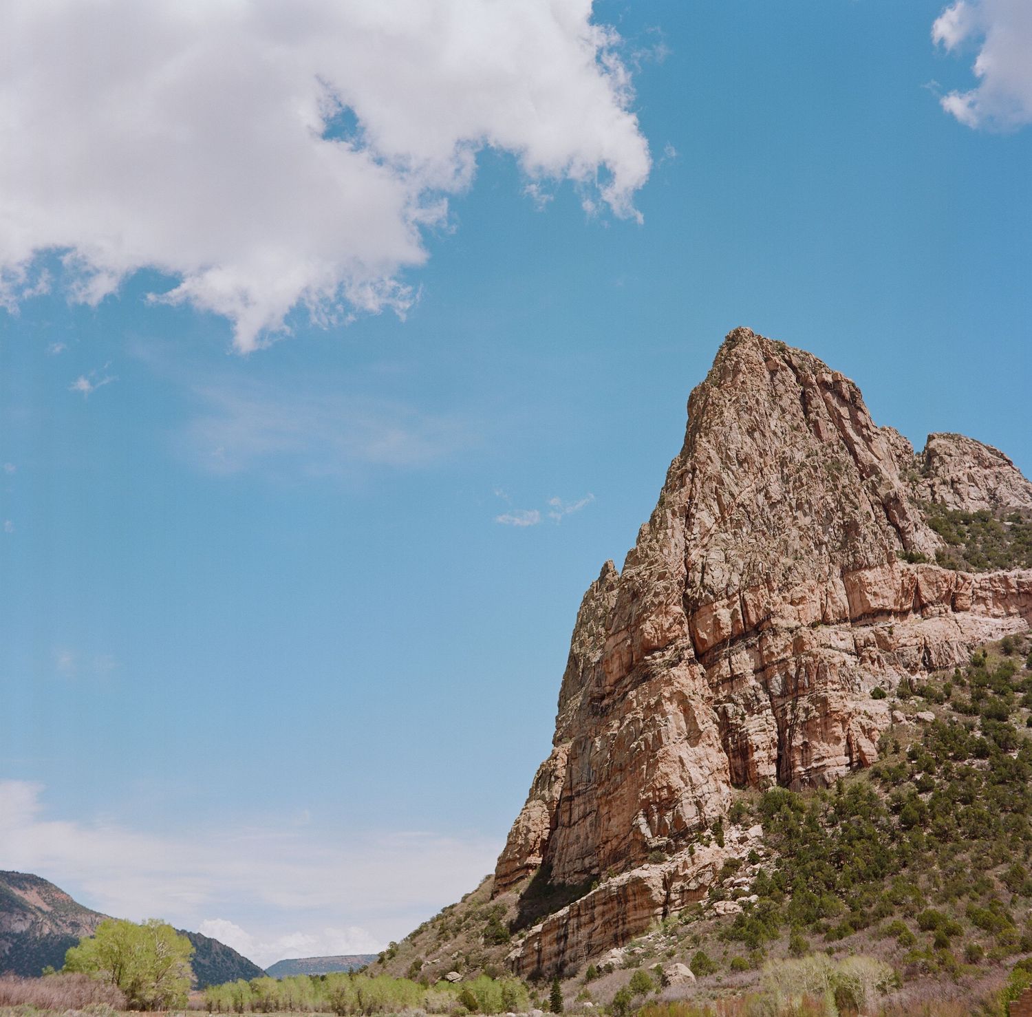 Medium Format film photo of the area near Gateway, Colorado.