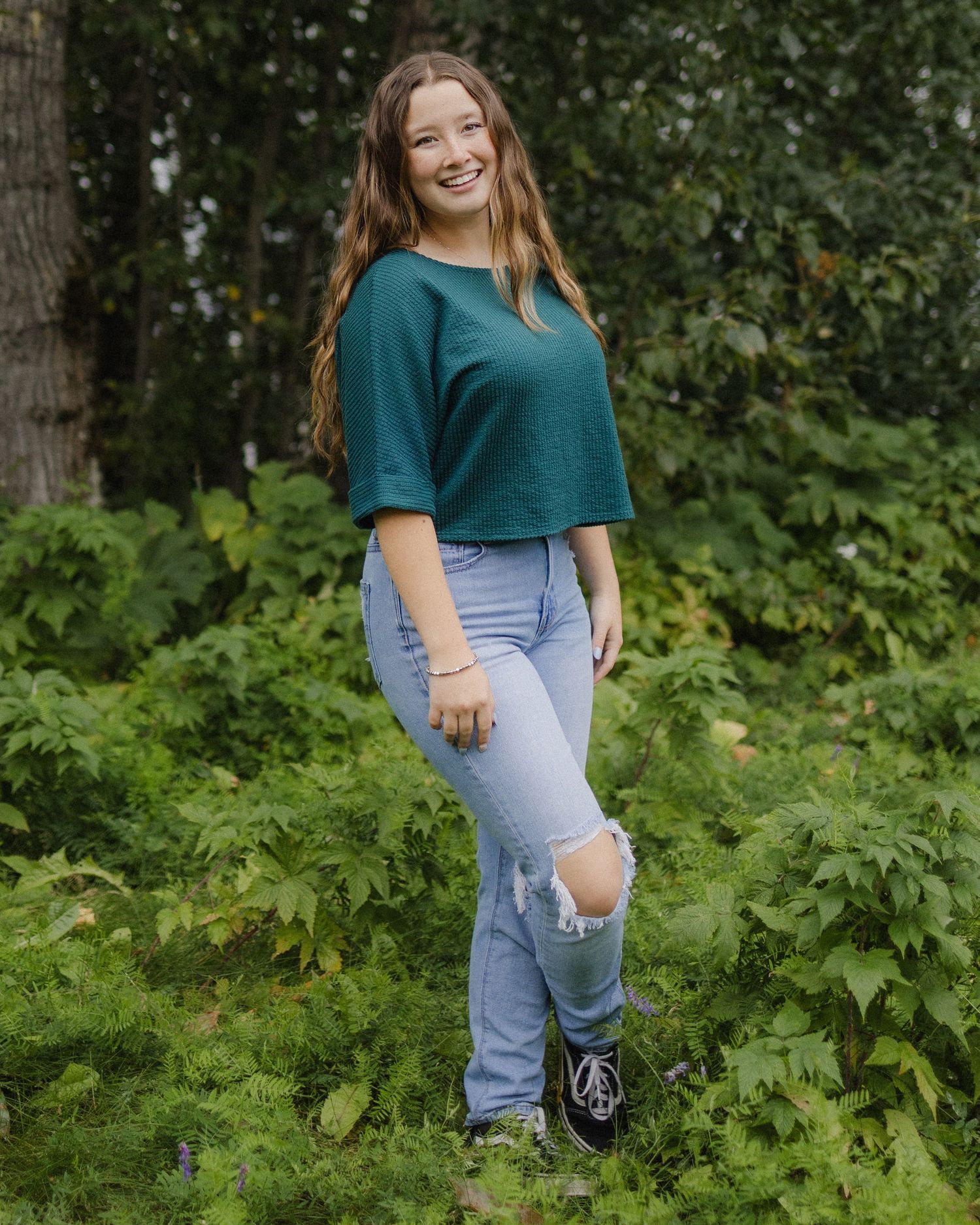 A senior photoshoot in Alaska.