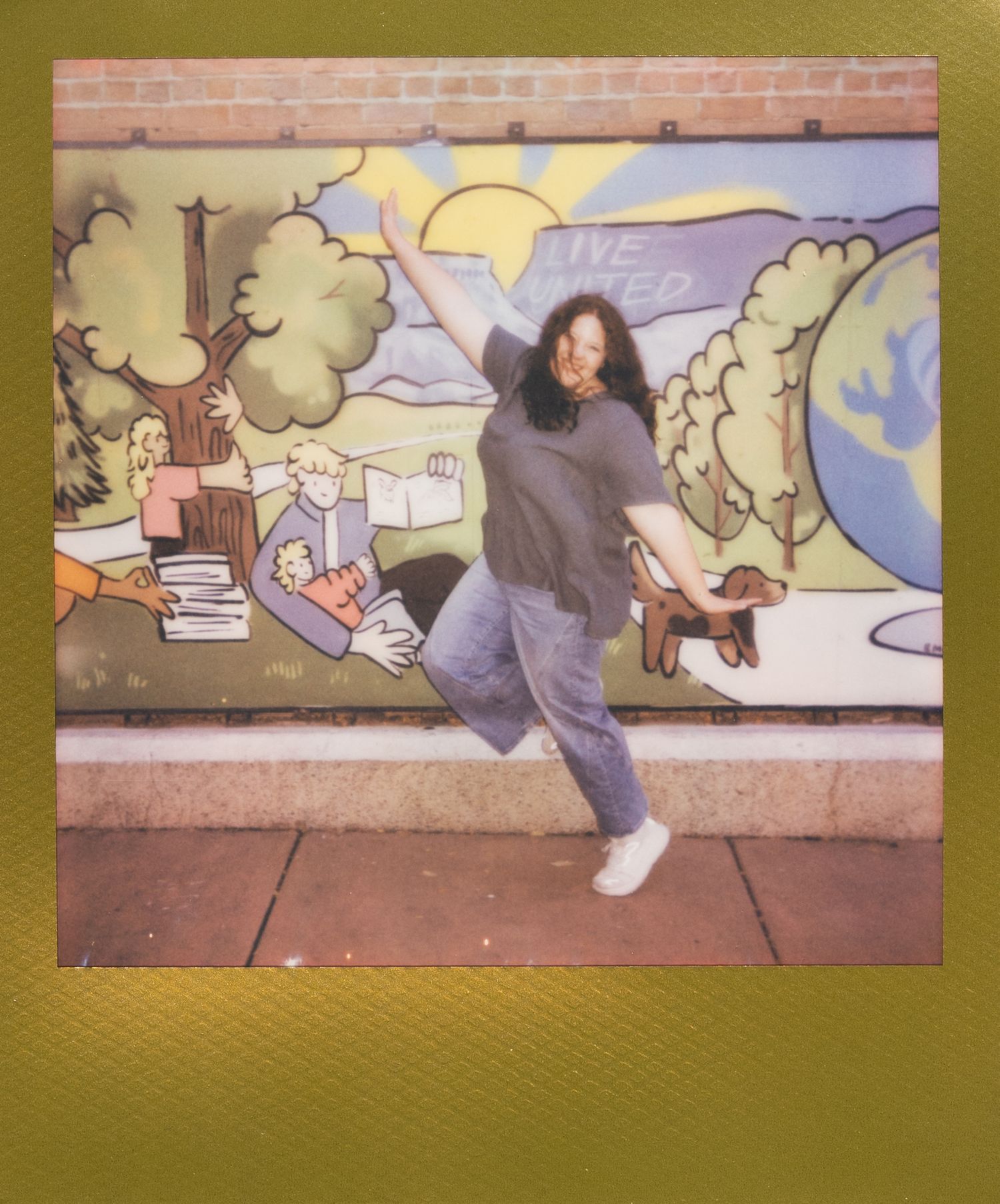 Polaroid photo from a modeling shoot in Grand Junction, Colorado.