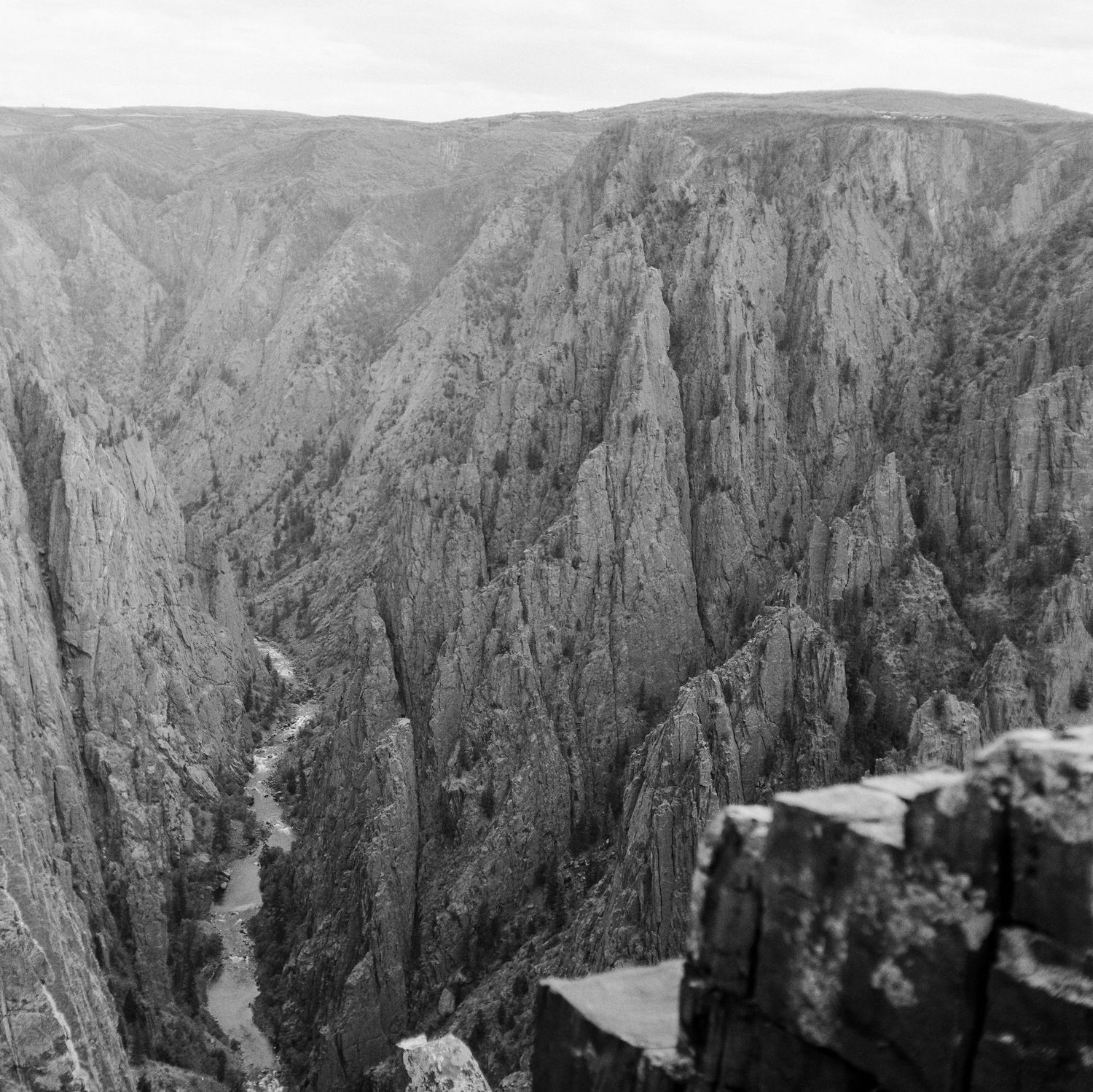 Medium Format film photo of the Black Canyon of the Gunnison National Park, Colorado.