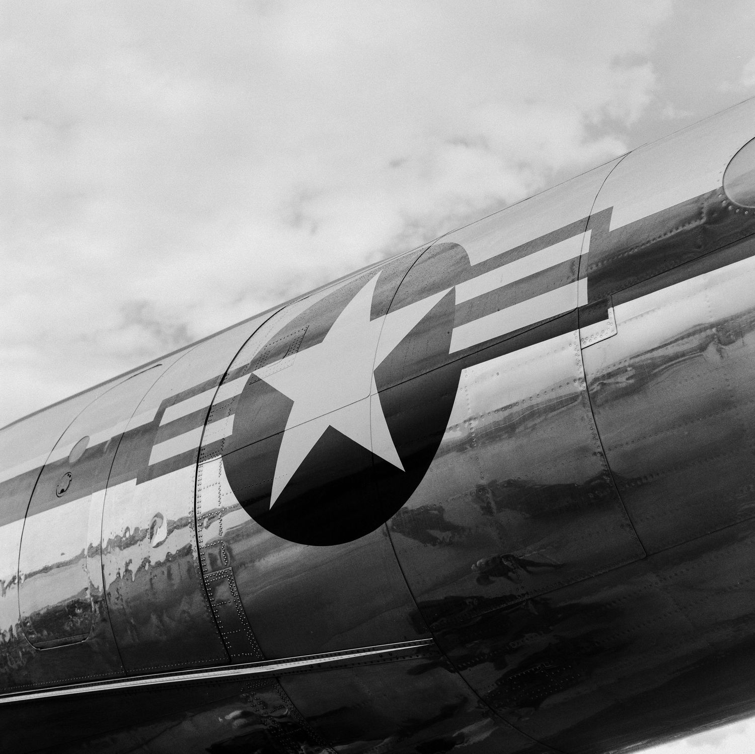 A Medium Format film photo of the C-121 Constellation 
