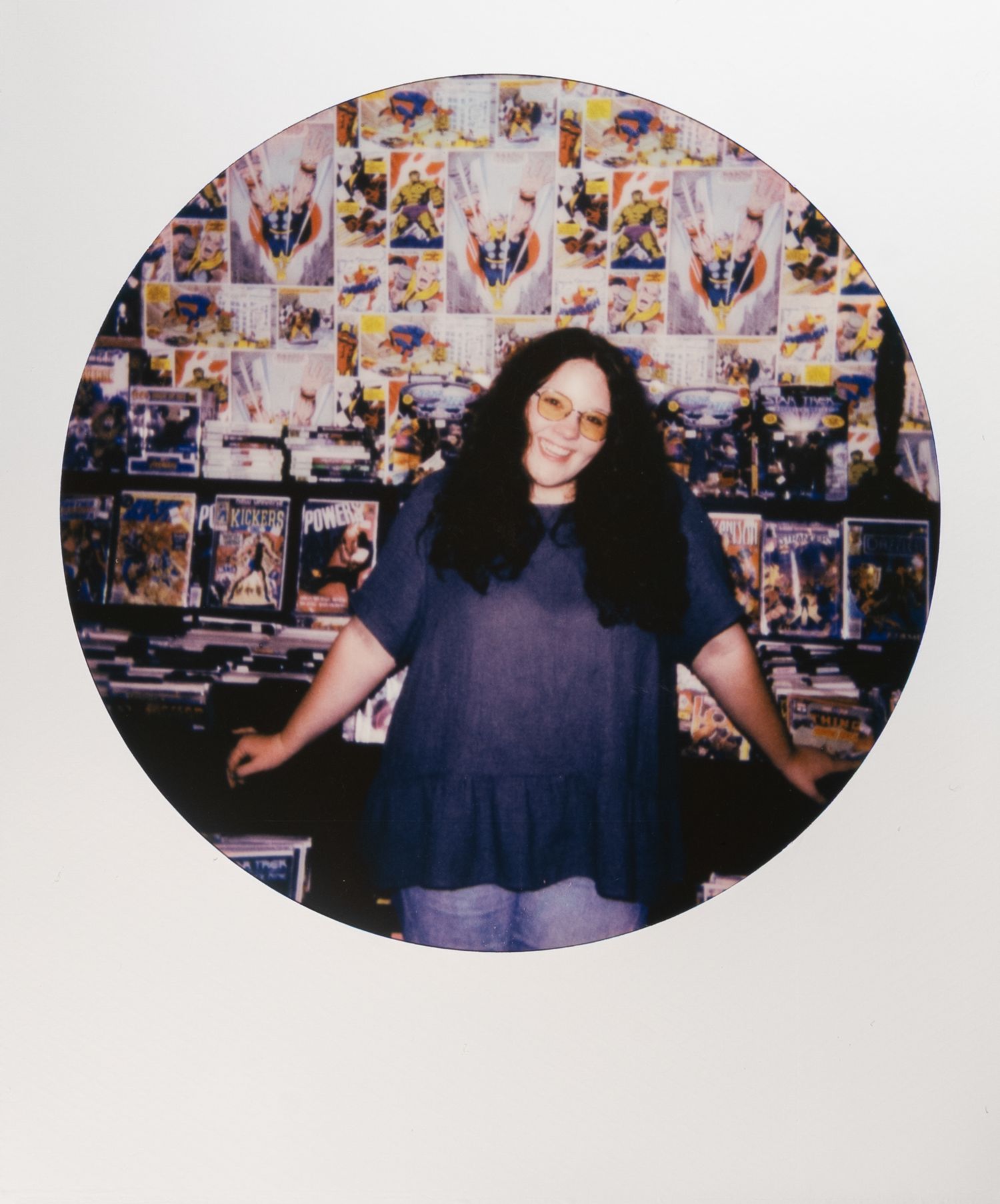 Polaroid photo from a modeling shoot in Grand Junction, Colorado.