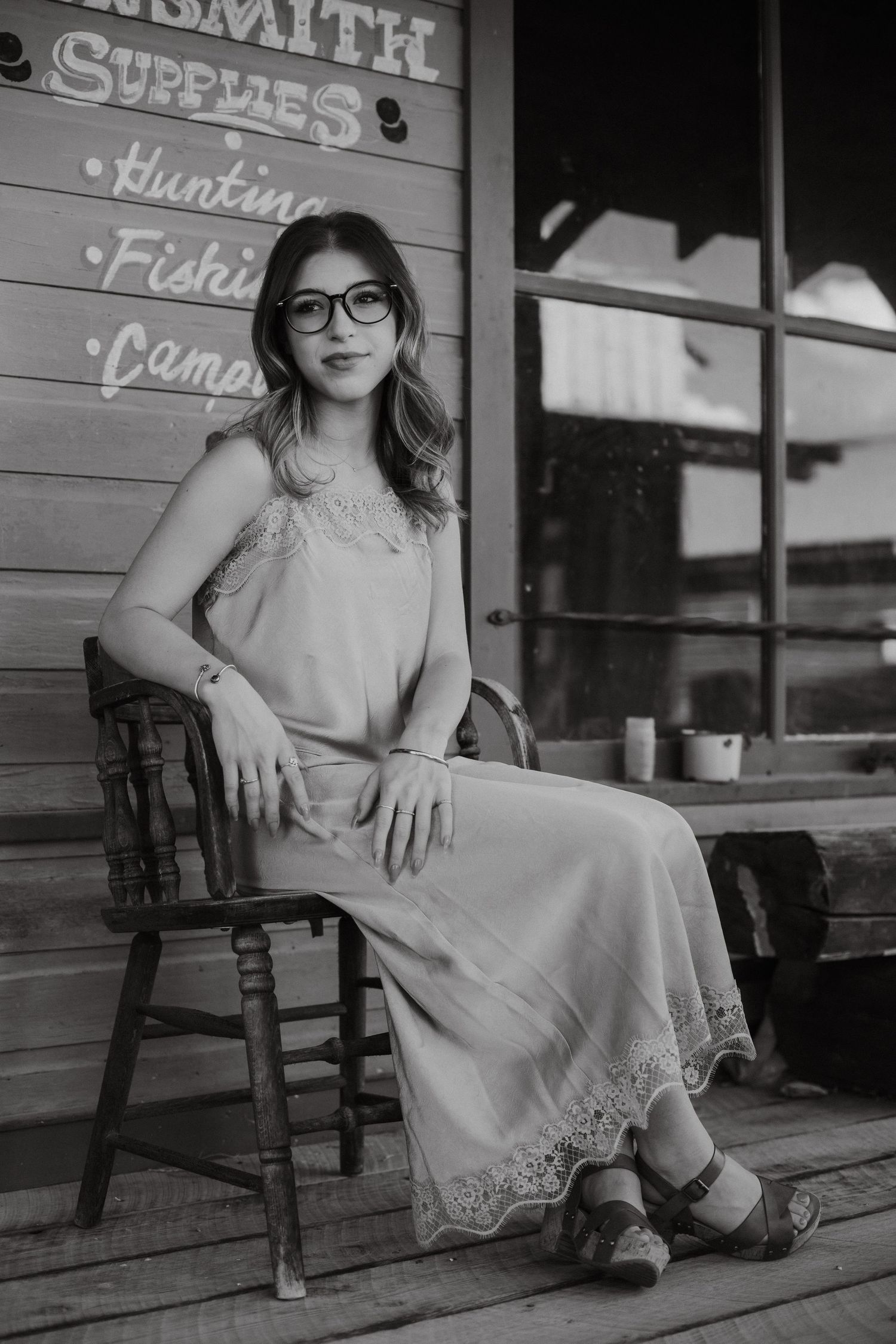 A modeling photo taken in Montrose, Colorado.
