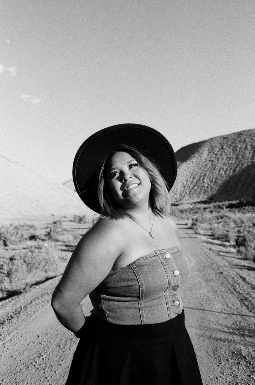 A modeling photo taken near Olathe, Colorado.