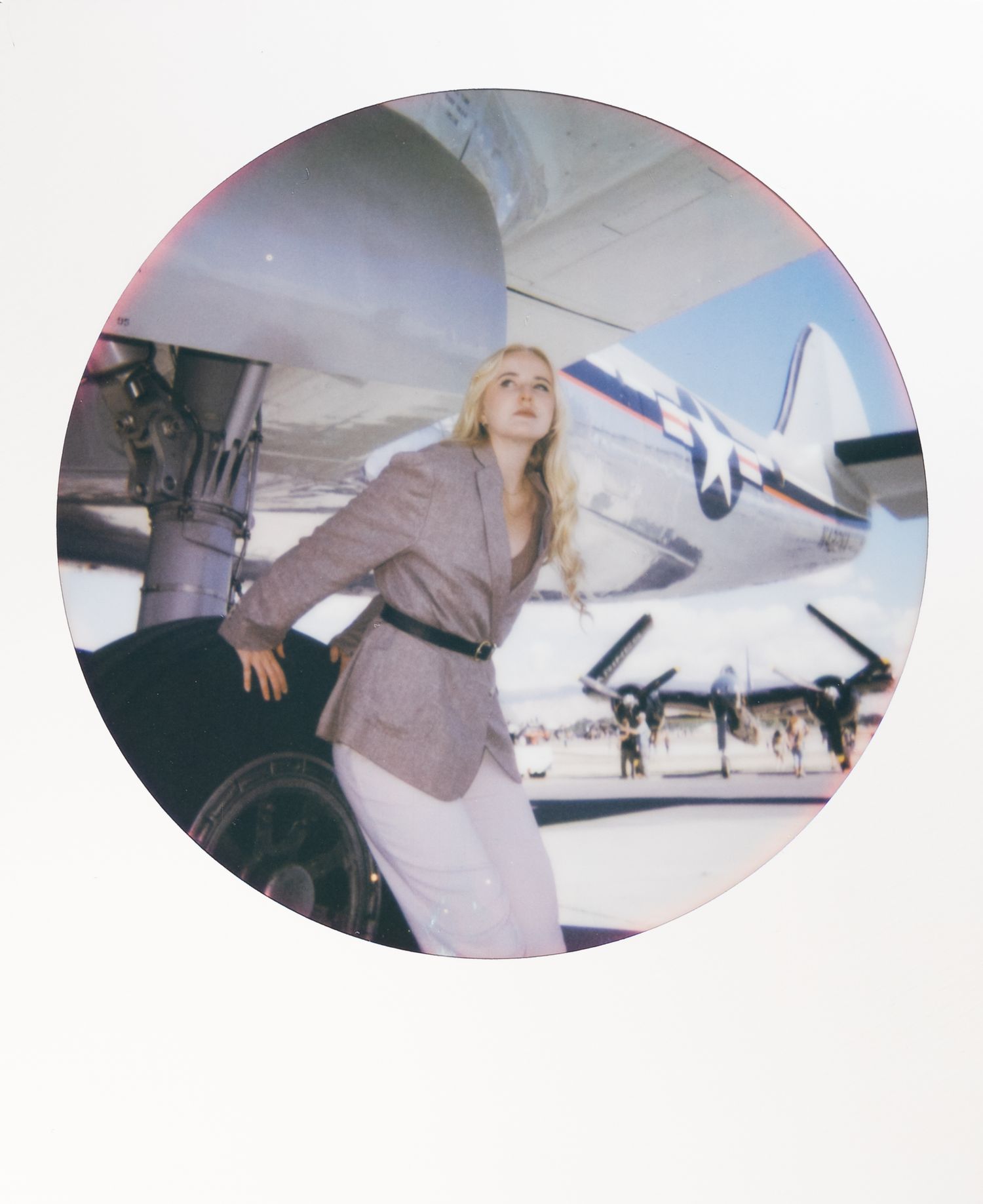 Polaroid photo from a modeling shoot in Montrose, Colorado.