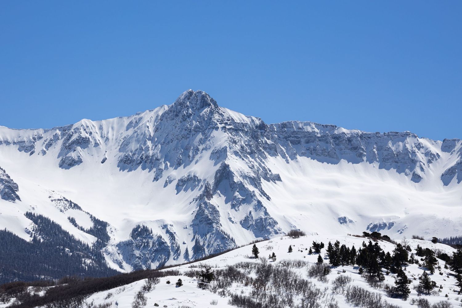 A landscape photo taken near Ouray, Colorado.