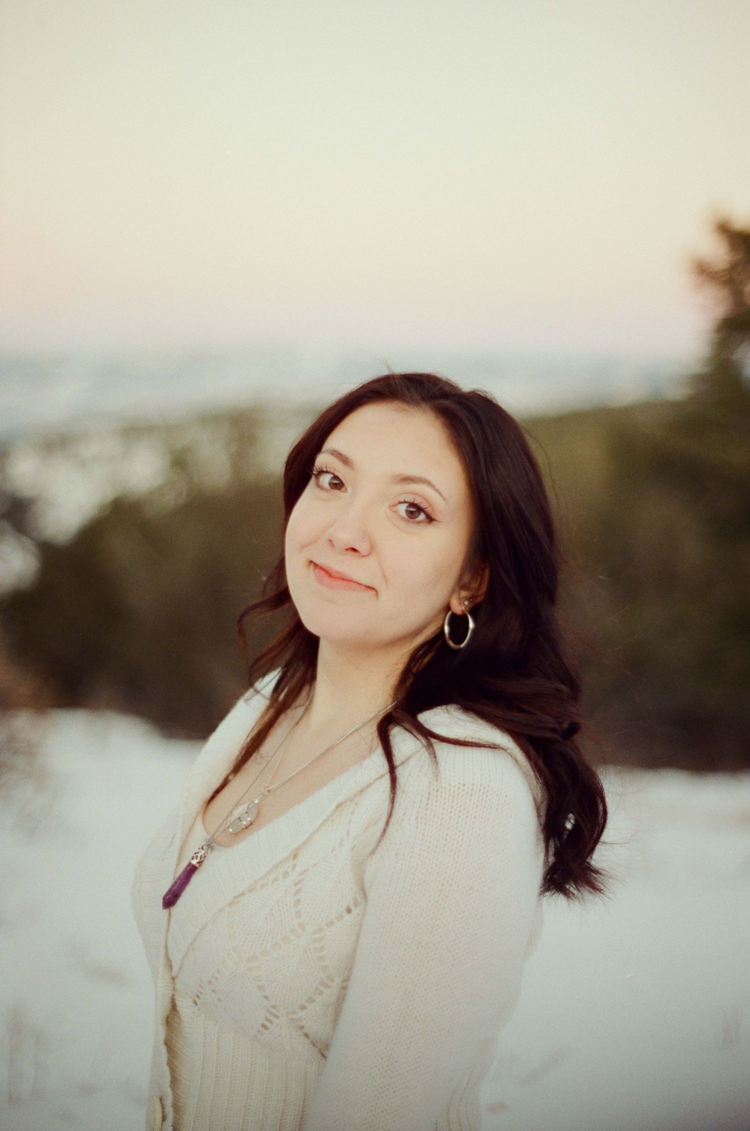 A film modeling photo taken at Top of the Pines near Ridgway, Colorado.