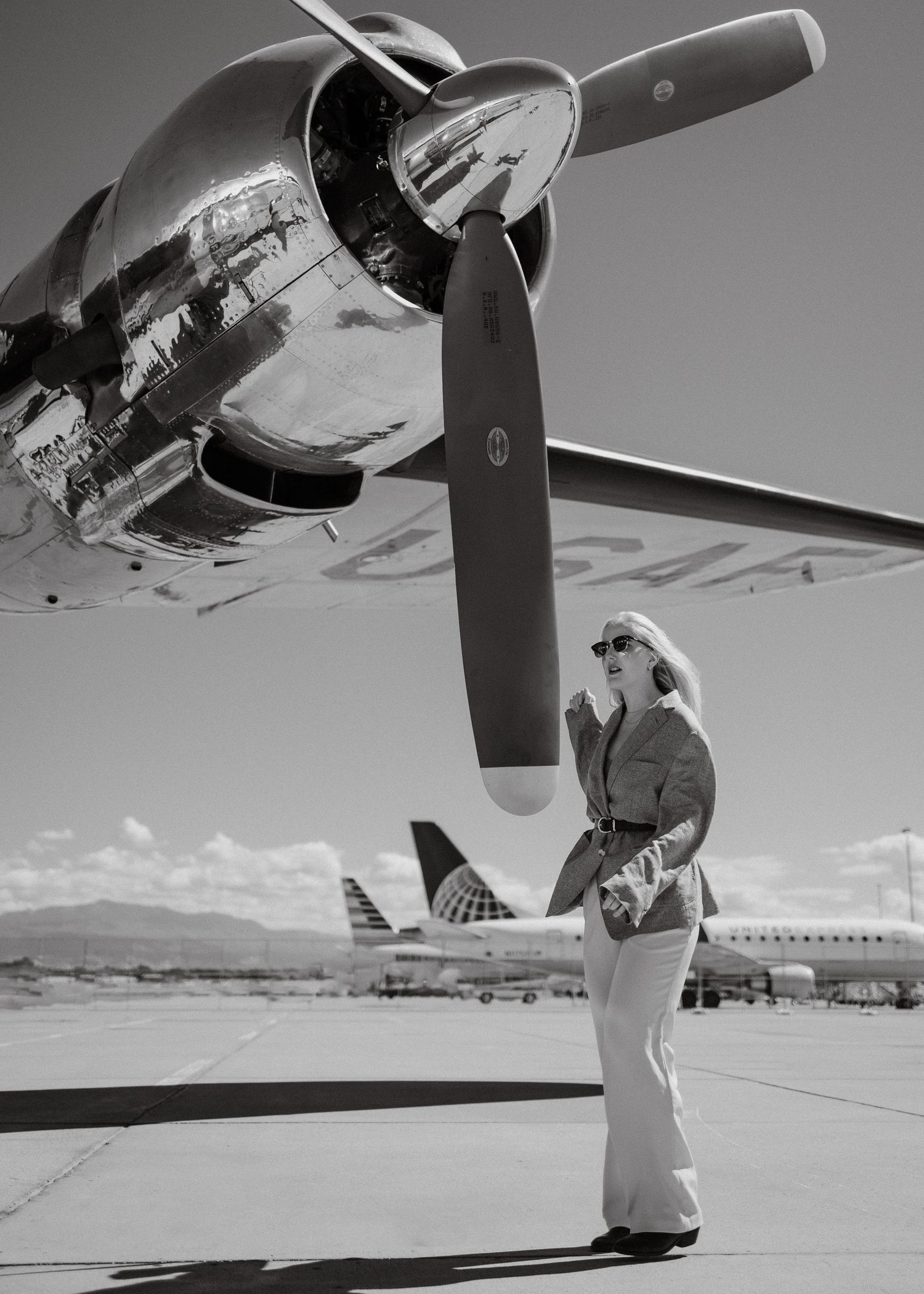 A modeling photo taken in Montrose, Colorado.