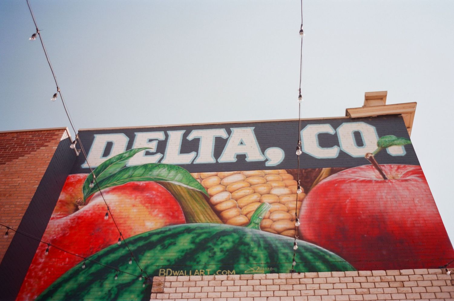 Film photo of downtown Delta, Colorado.