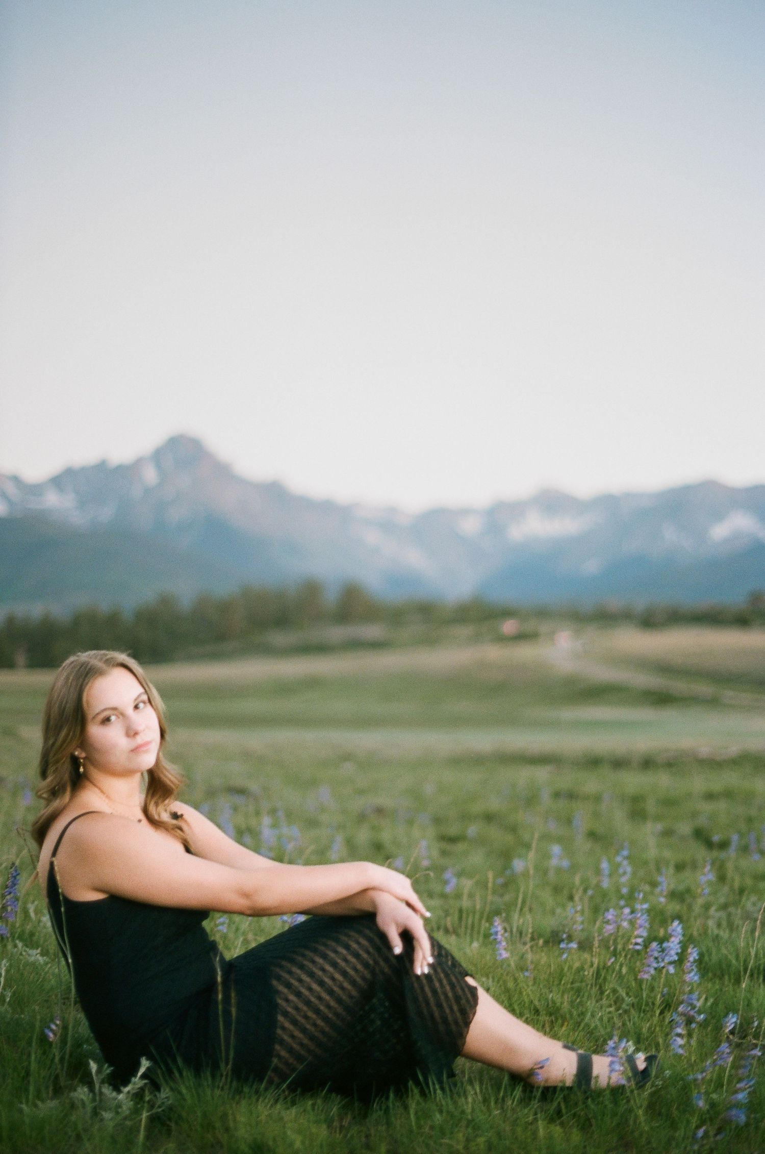 A film modeling photo taken at Top of the Pines near Ridgway, Colorado.