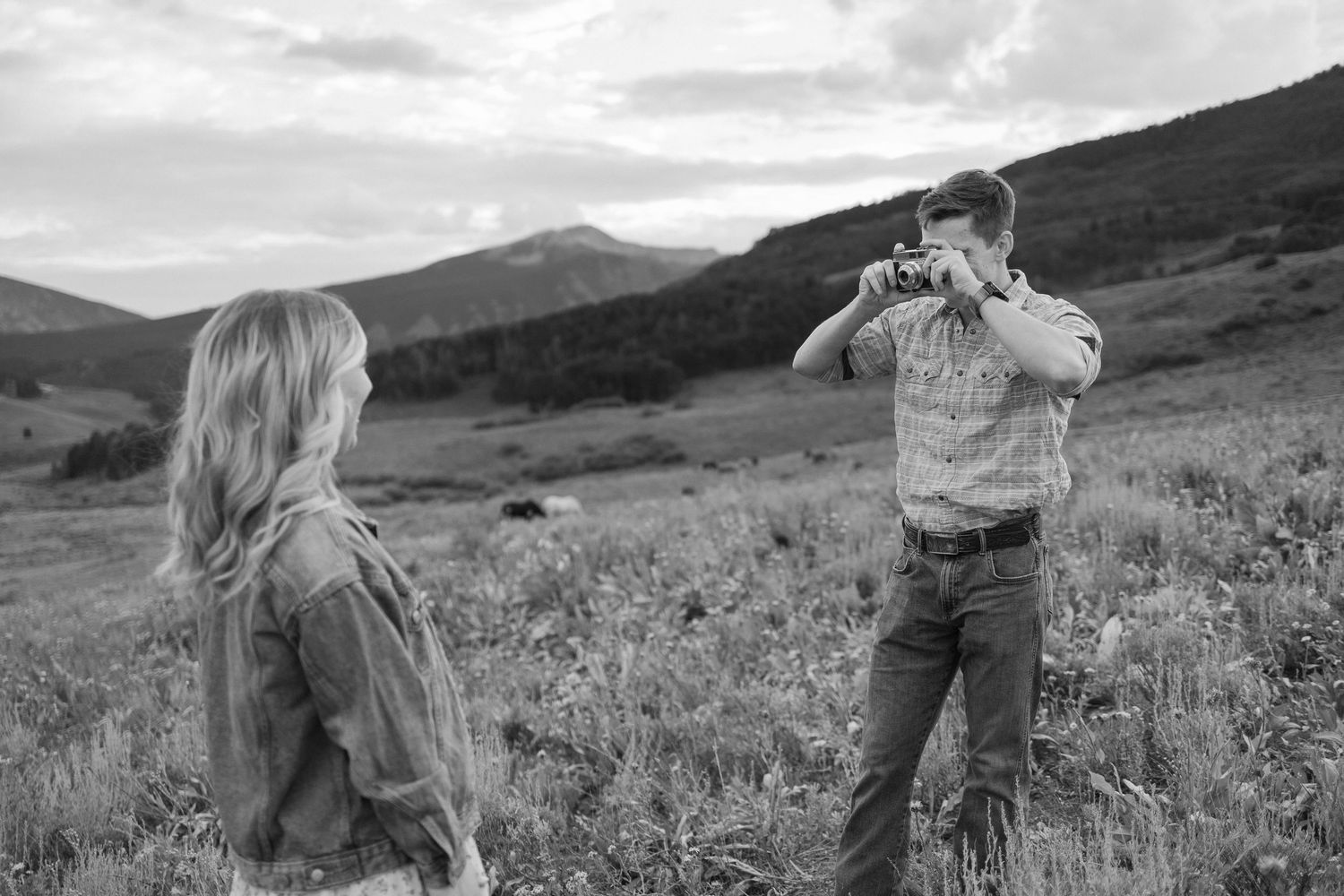 A couples photo taken in Crested Butte, Colorado.