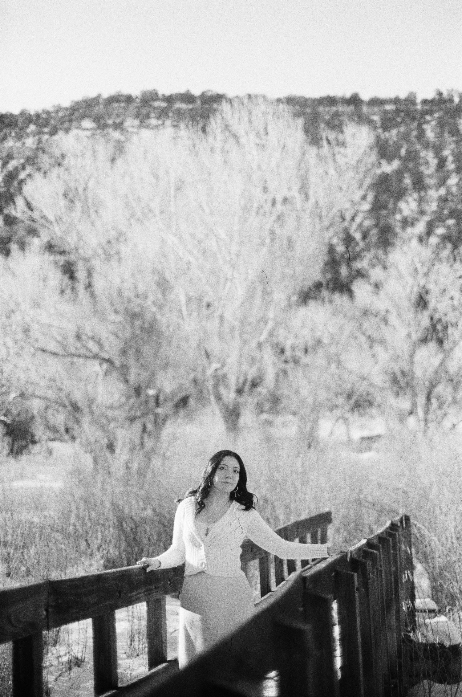 A modeling photo taken near Ridgway, Colorado.