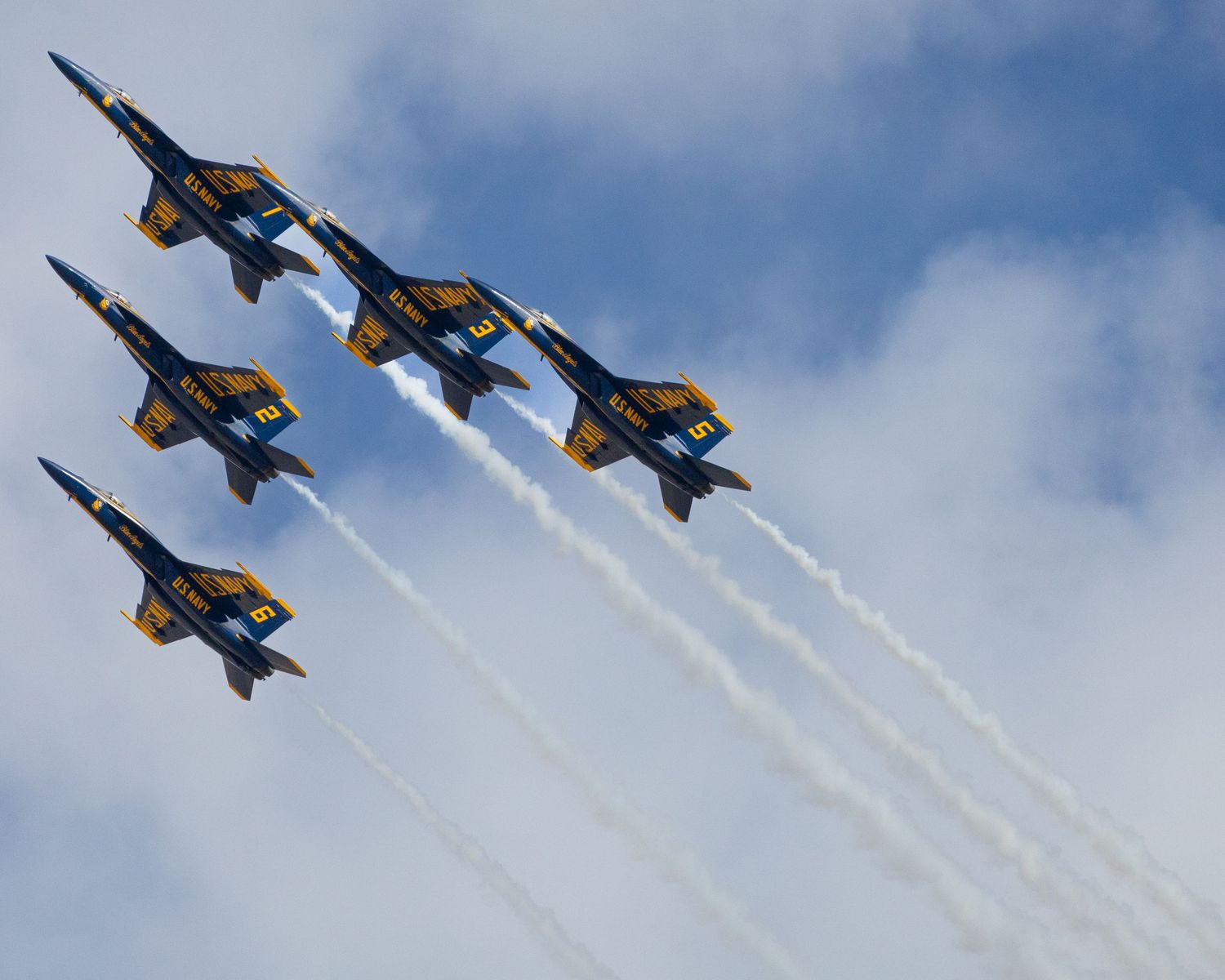 The US Navy Blue Angels perform in Grand Junction, Colorado, in October 2023.