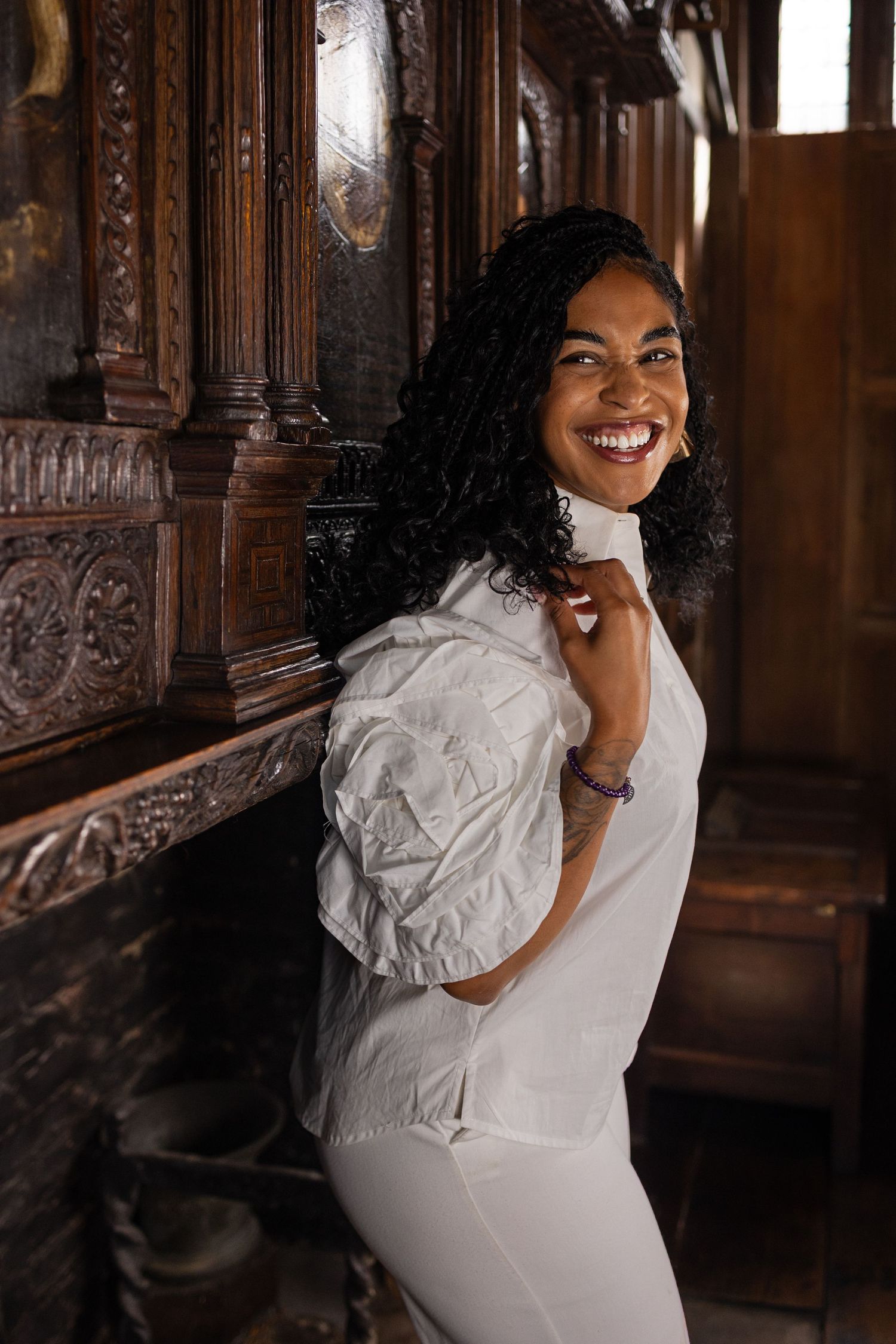 Personal branding portrait of beautiful Lisha Soanes at Christchurch mansion, Shine by Es, by female empowerment specialist Untamed muses