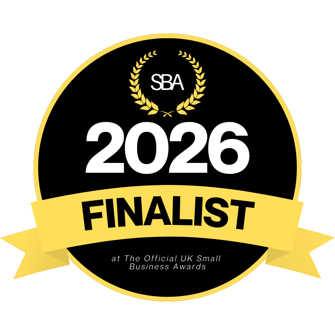 Badge for Untamed Muses is Best Photography Business in Norfolk Finalist 2026 for SBA UK