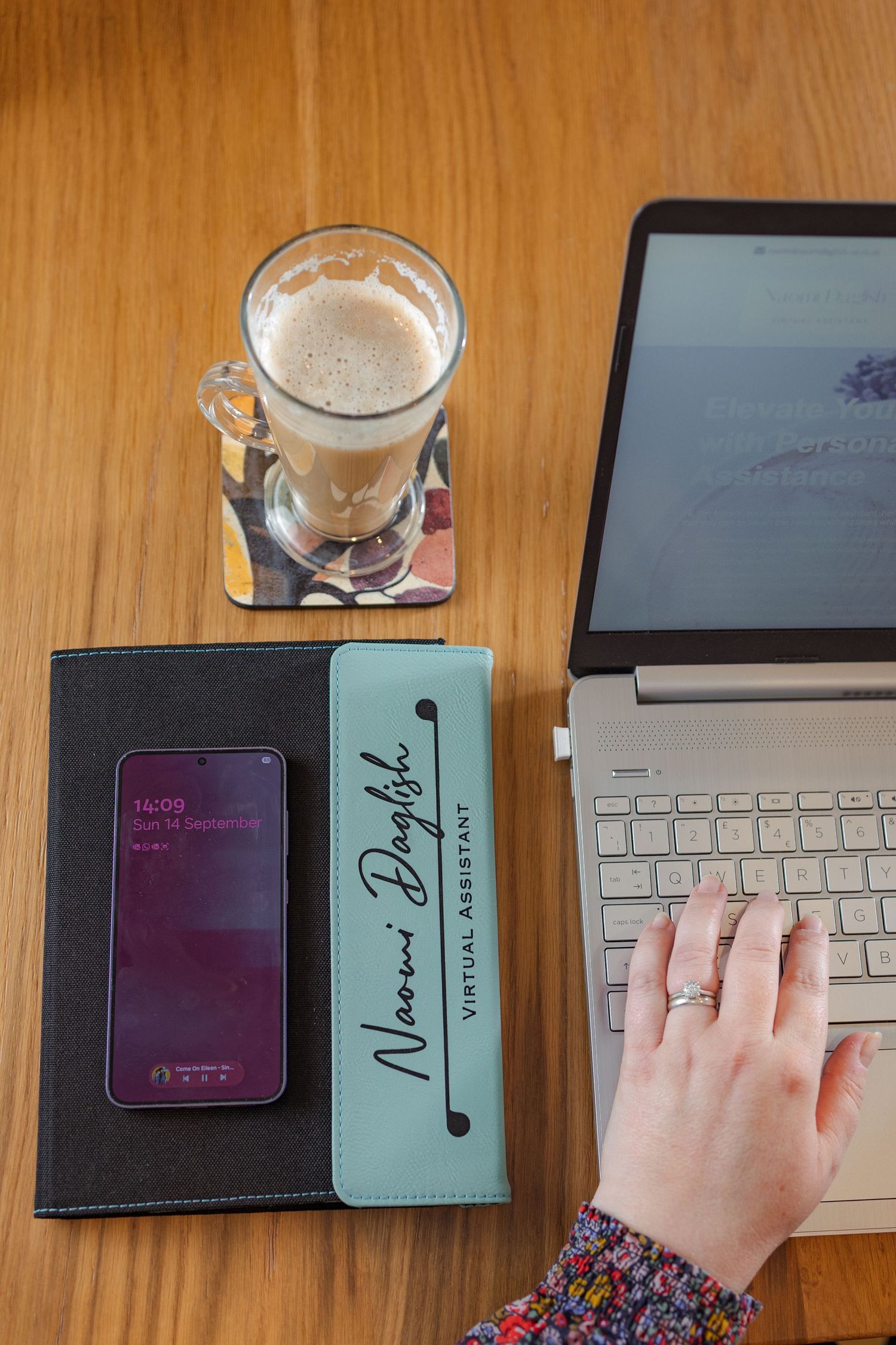 Detail from personal branding photoshoot for Naomi Daglish in Bury st Edmunds , Virtual assistant