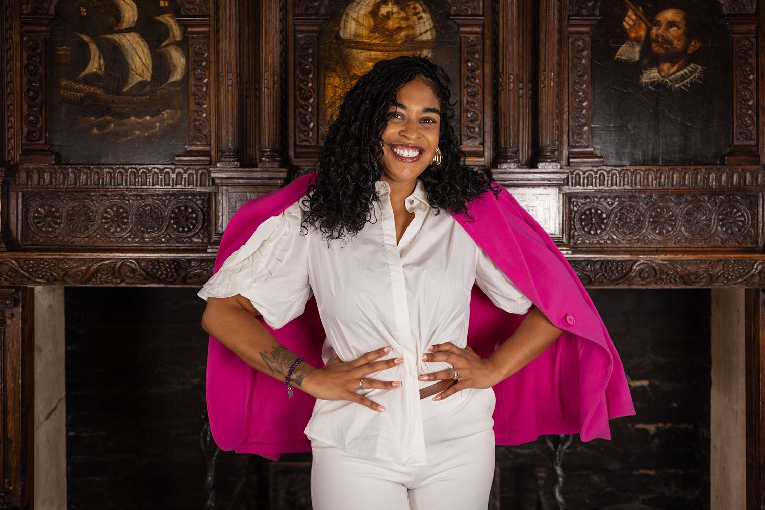Personal branding portrait of beautiful Lisha Soanes at Christchurch mansion, Shine by Es, by female empowerment specialist Untamed muses