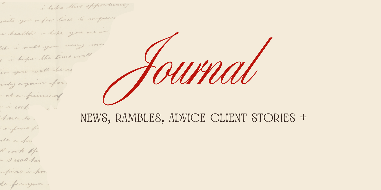banner for journal section, blog about news, rambles, advice for untamed muses empowerment boudoir photography
