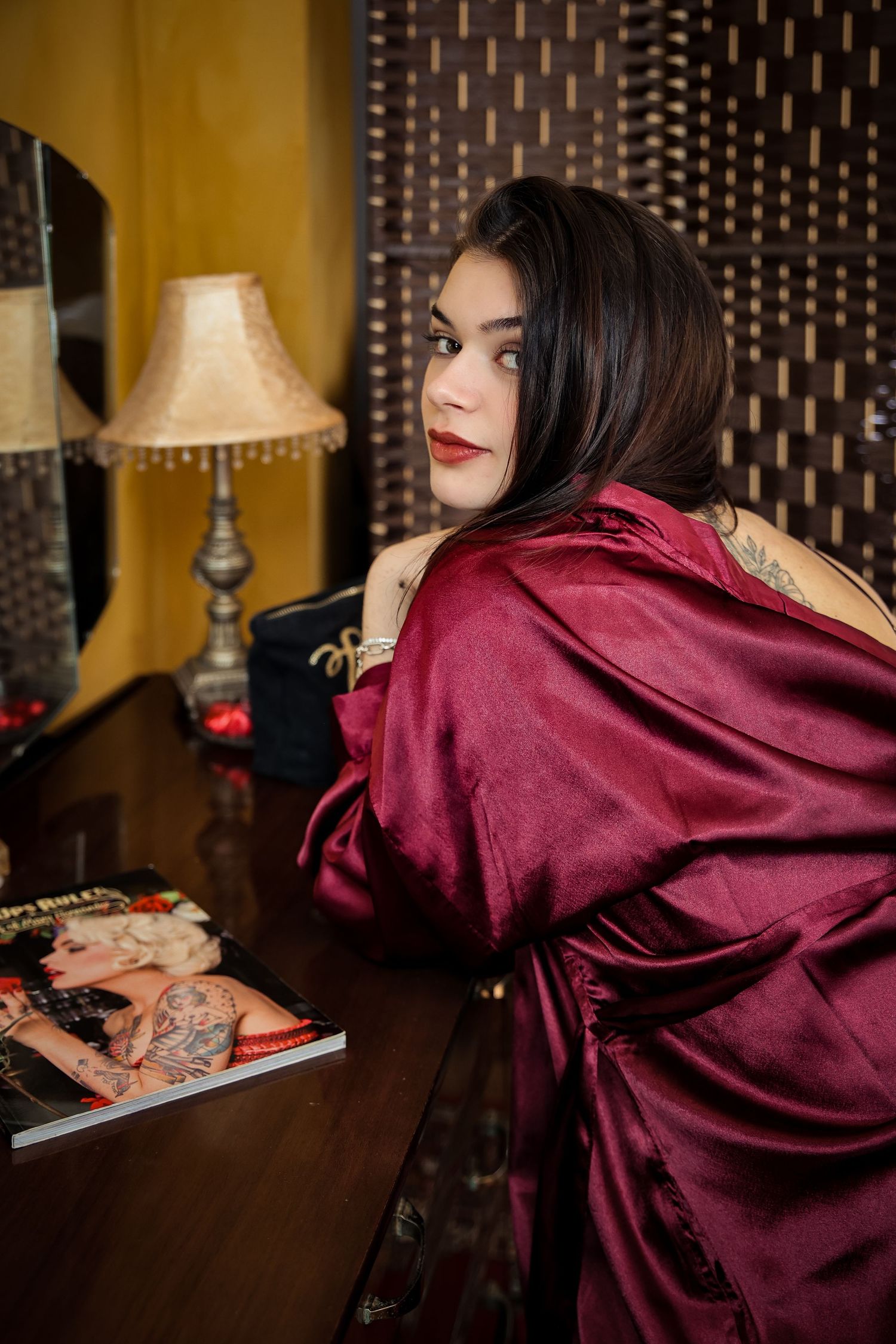 Intimate empowermen tboudoir photography session, just because, in Thetford, vintage vibes, colourful, boost your confidence