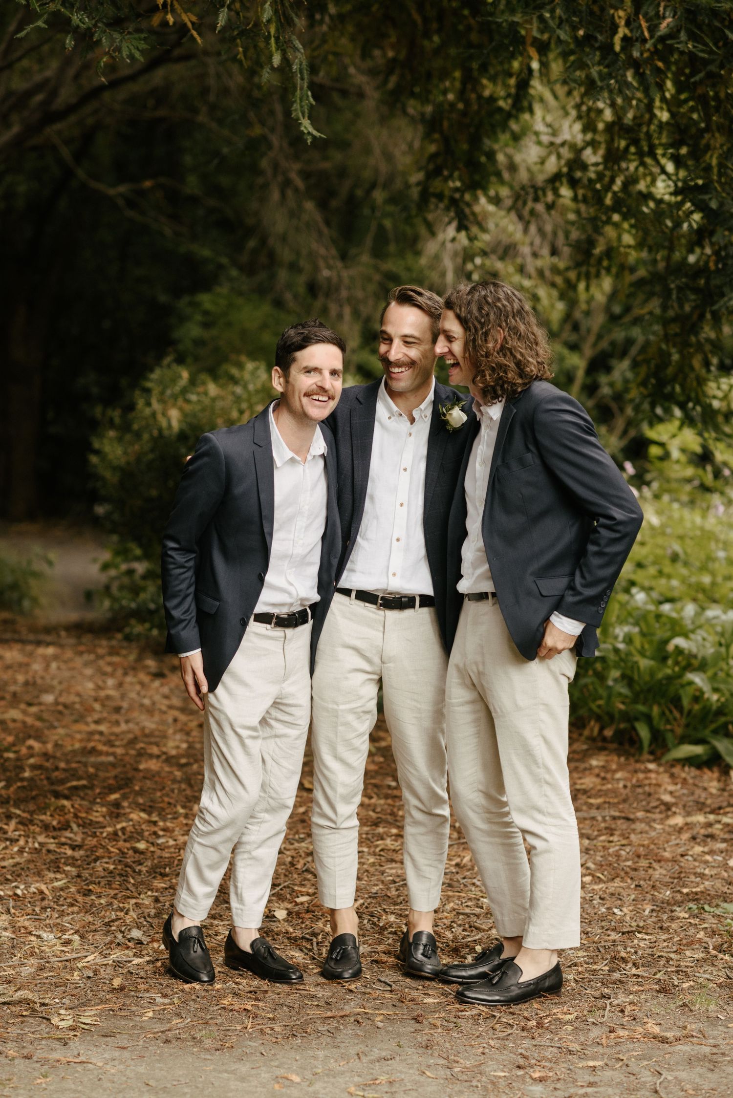 Grooms party. Chch Botanic Gardens.
