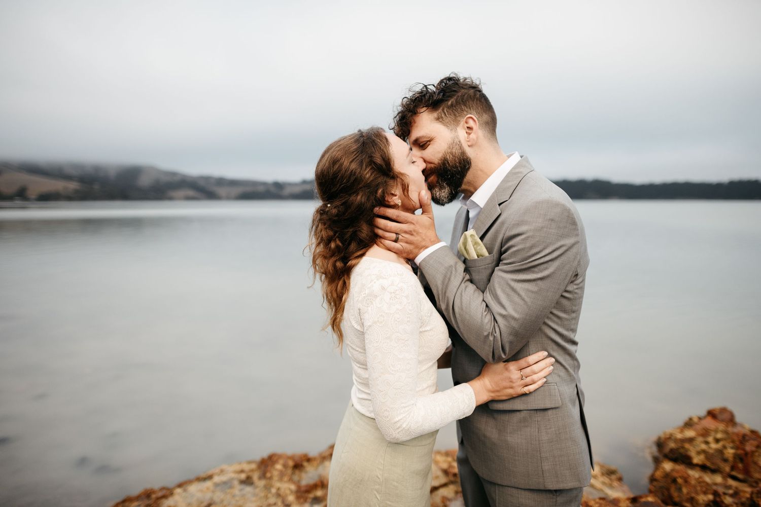 Elopement photo on Banks Peninsula, Chch