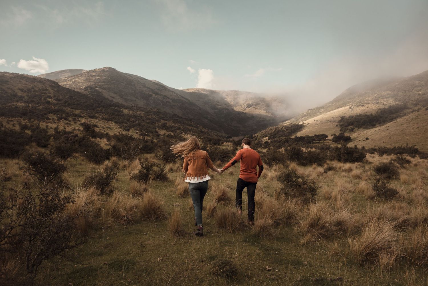 New Zealand mountains pre-wedding photoshoot