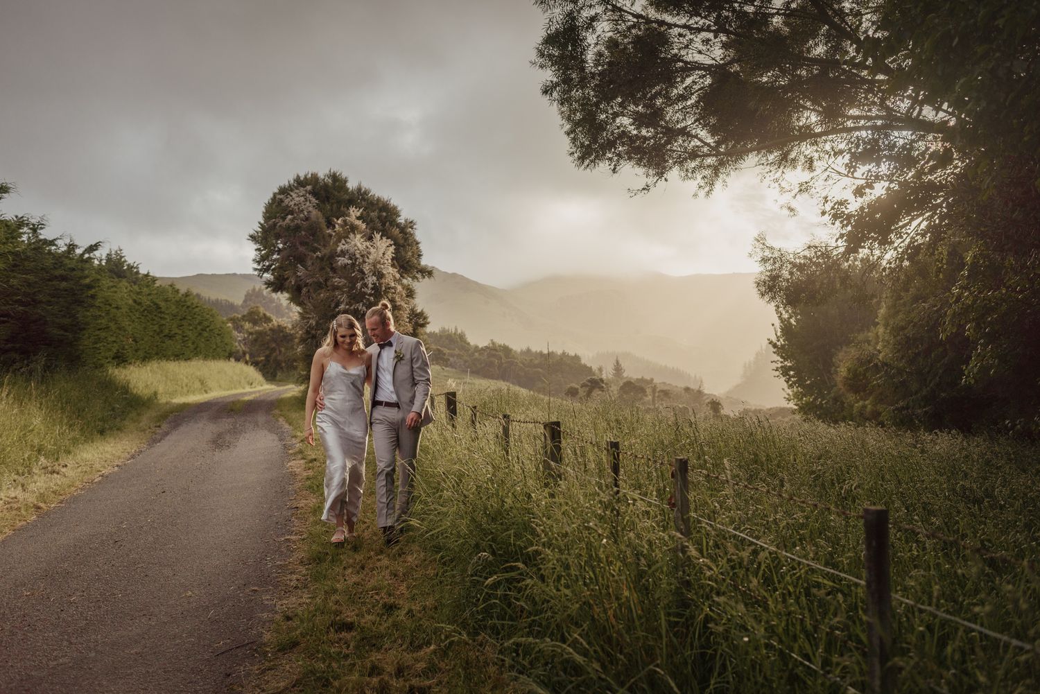 French Farm wedding above Akaroa