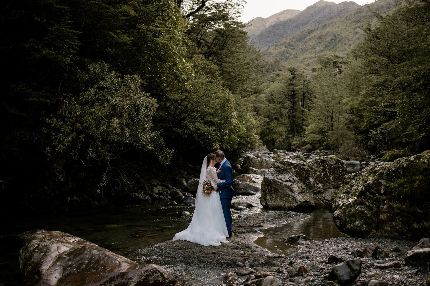 Staveley falls wedding photo