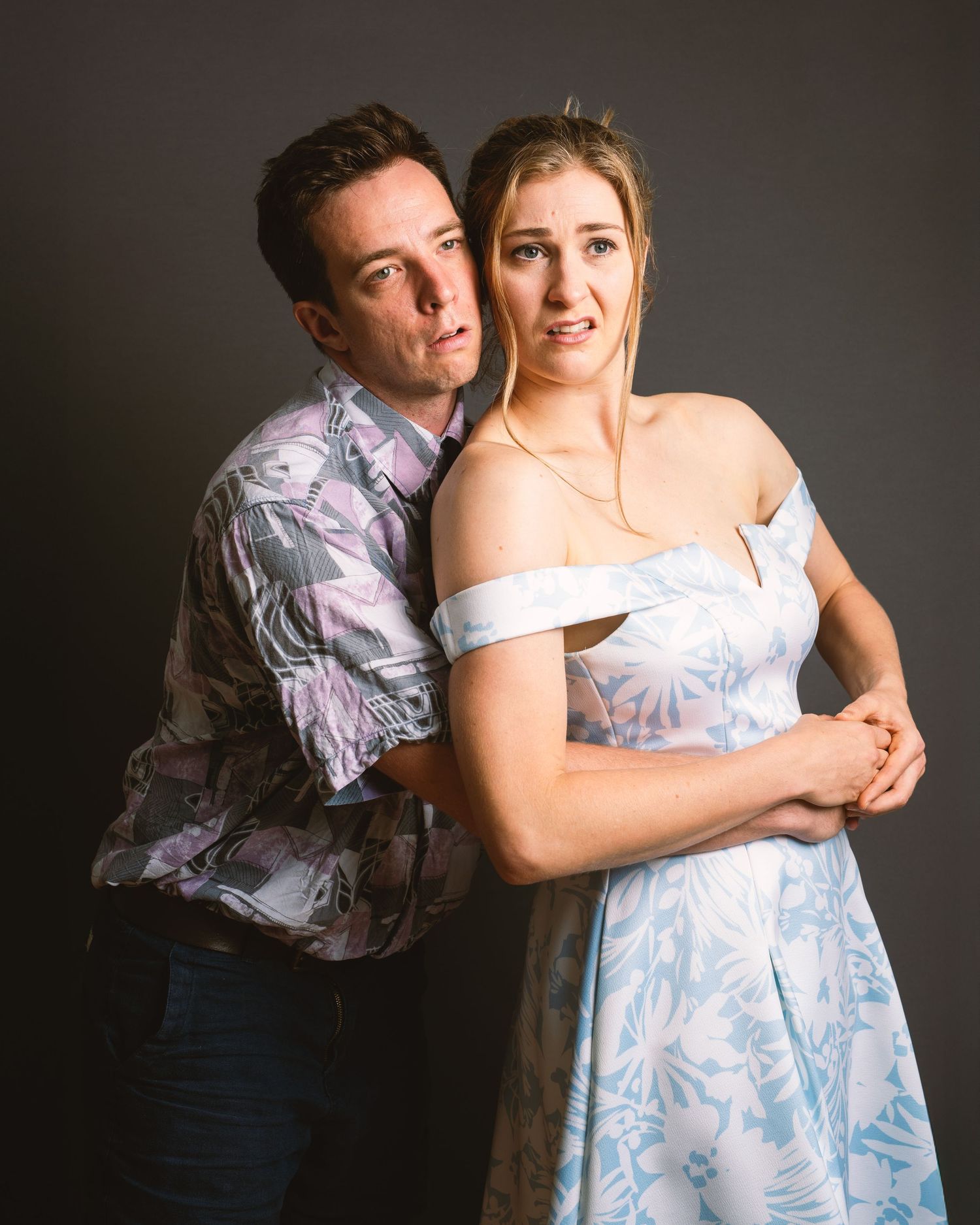 Eli Matthewson and Brynley Stent promo photo for their show Exes