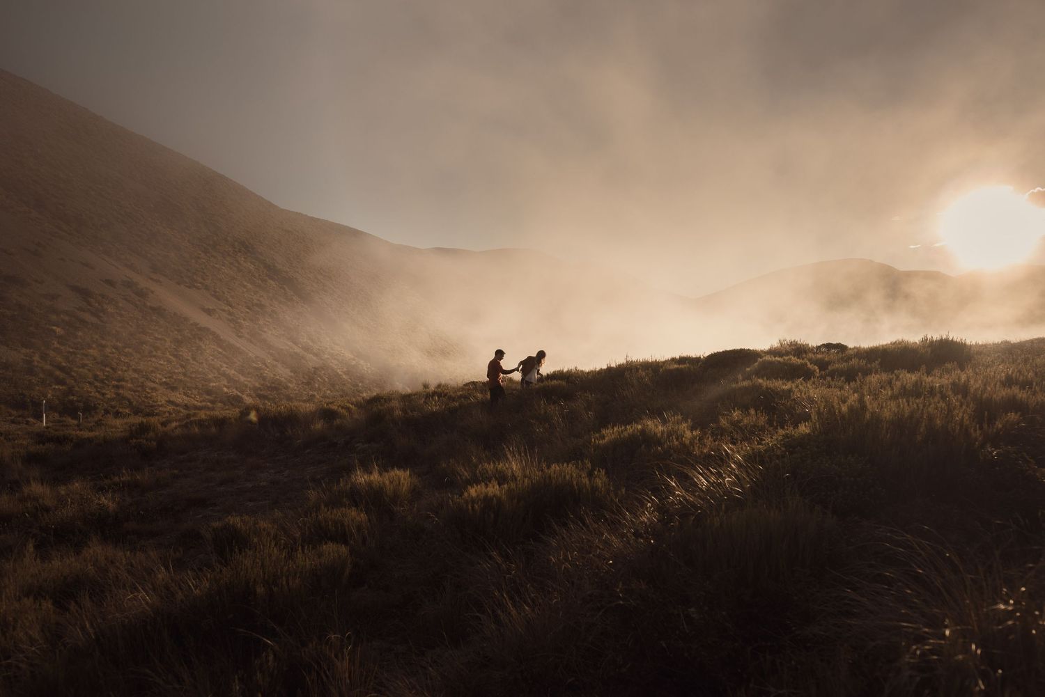 Majestic New Zealand mountain wedding photo