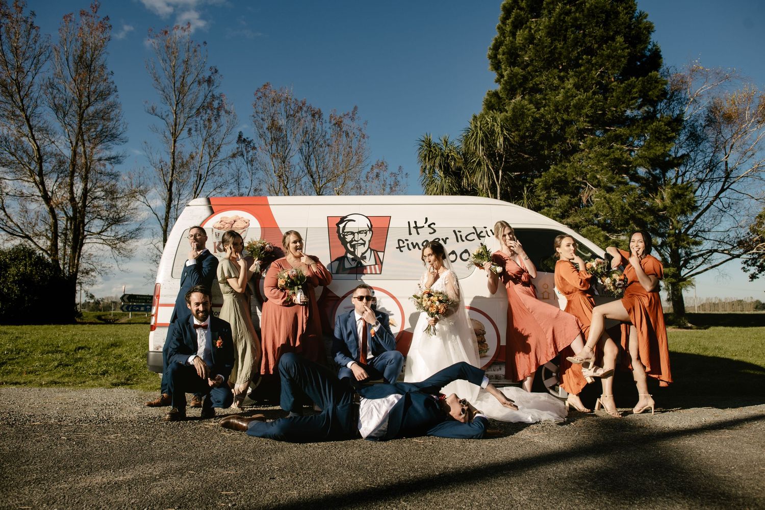KFC van at wedding in Staveley