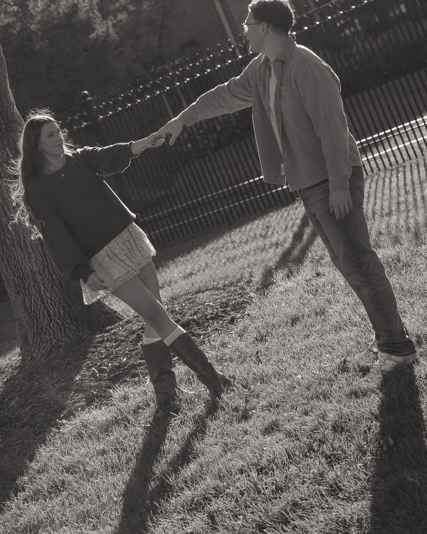 engagement session natural outdoor