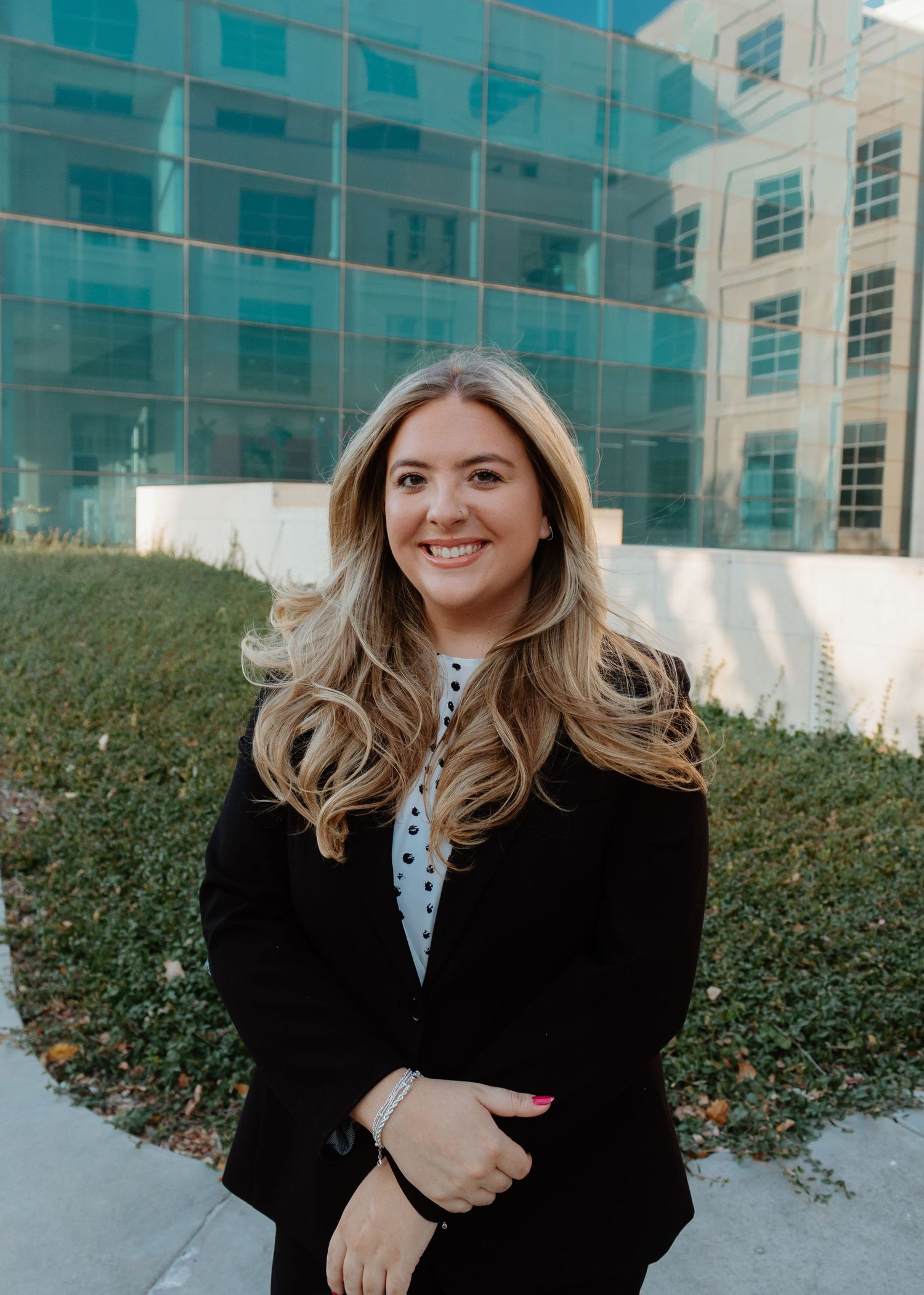 Corporate headshot in natural setting