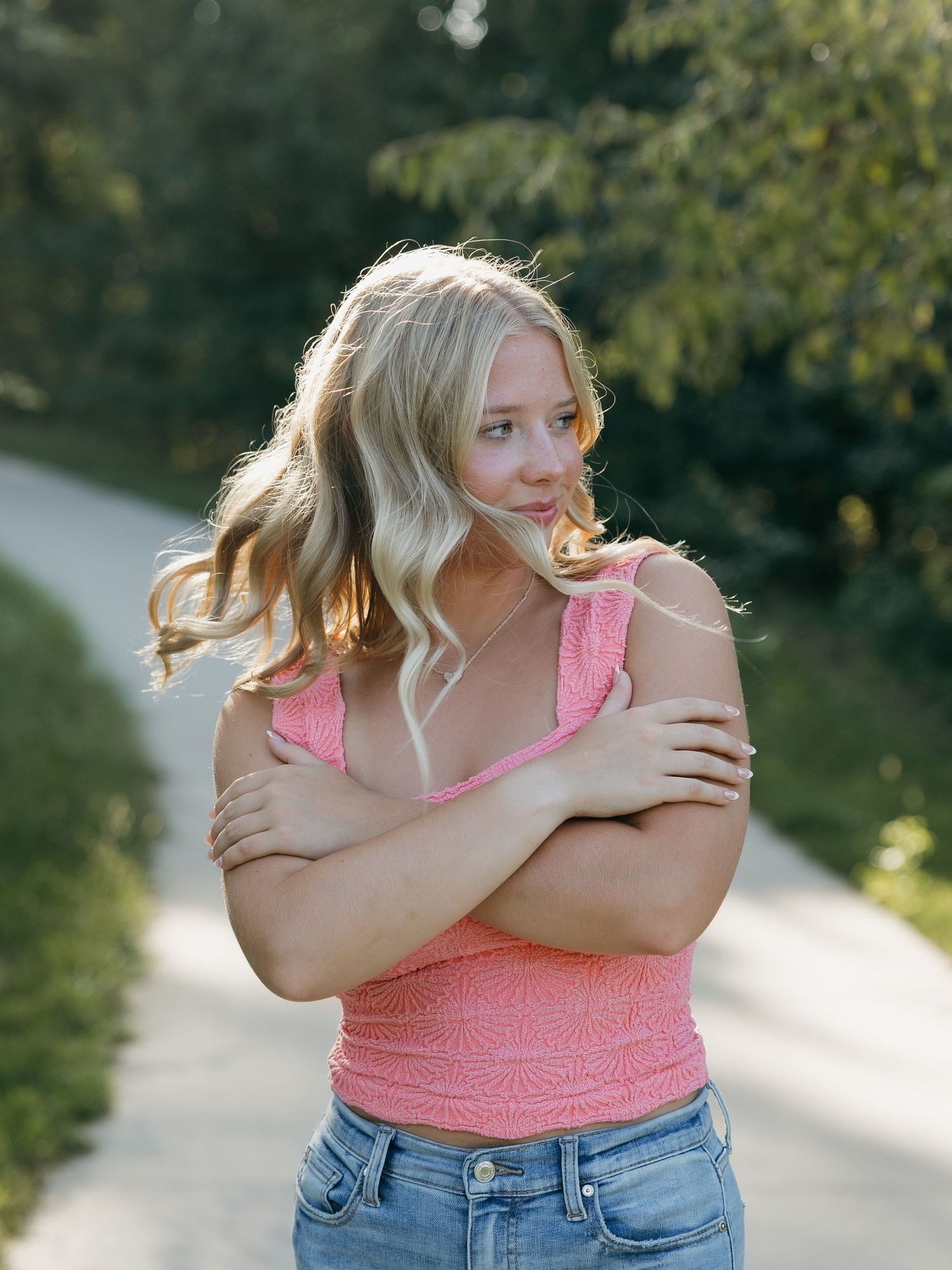 graduate session focused on natural movement and lighting