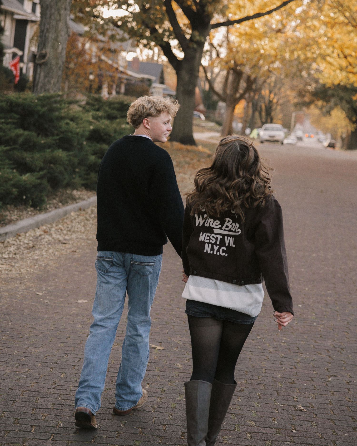 Lighthearted couple portrait with genuine smiles