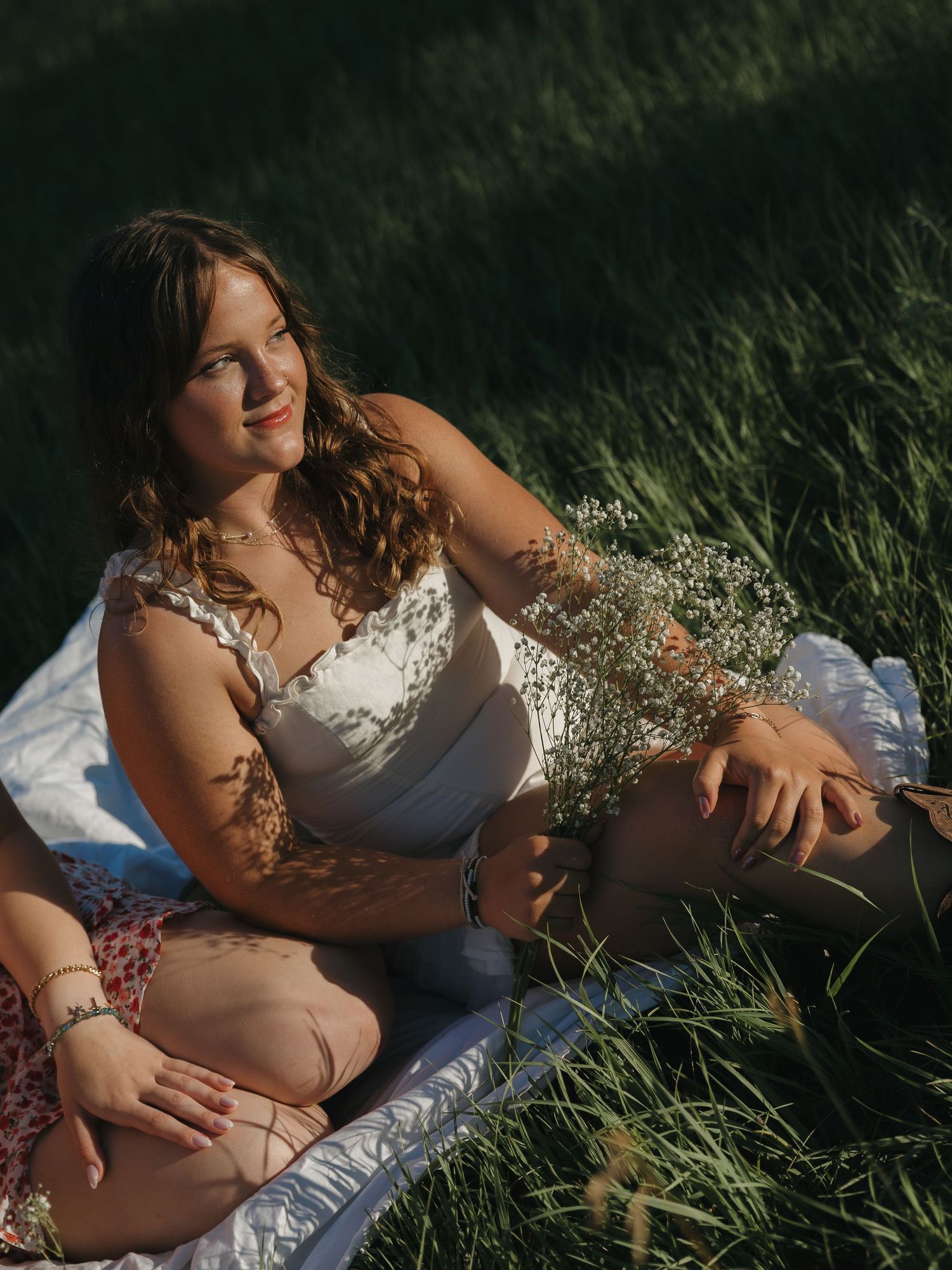 soft and glowing dramatic golden lighting portrait