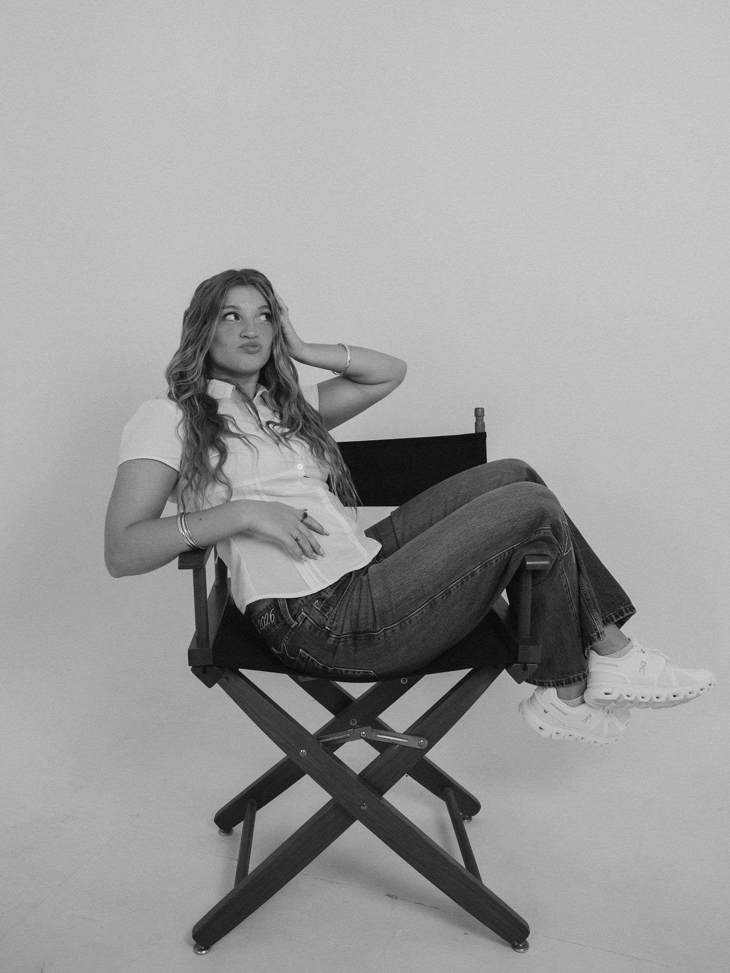 Senior portrait with natural, effortless posing