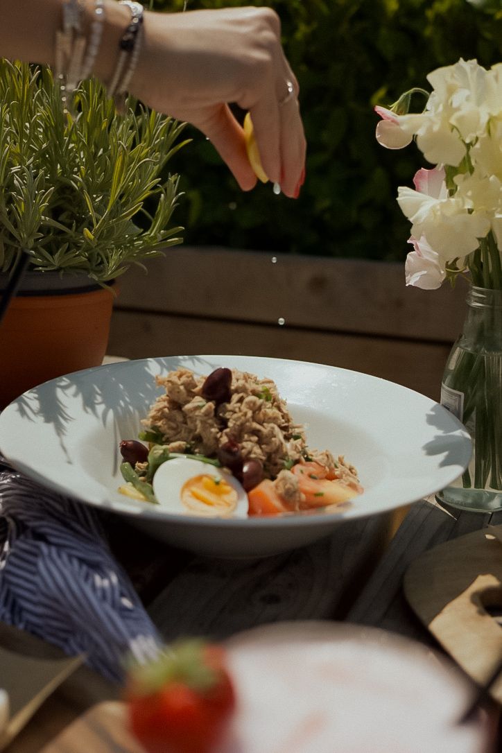 Fresh salad captured during branding shoot for local cafe lunch menu